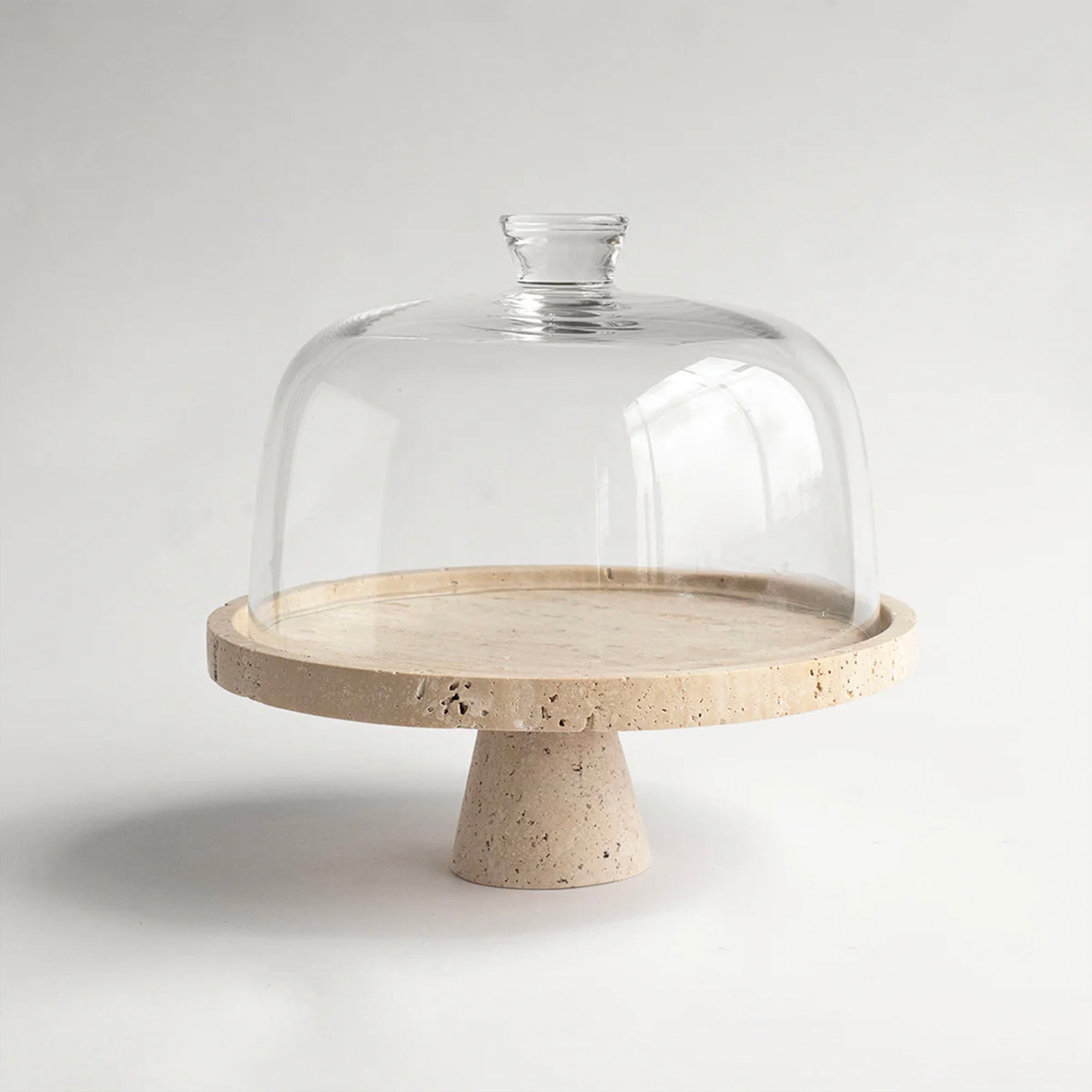 Tesk Marquina Marble Pedestal Tray