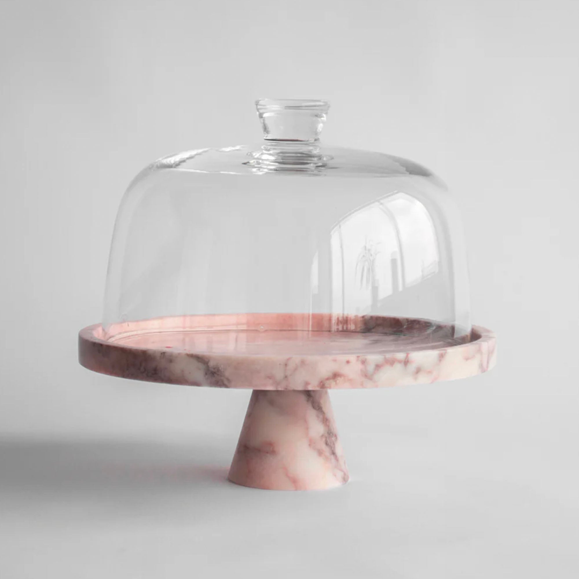 Tesk Marquina Marble Pedestal Tray