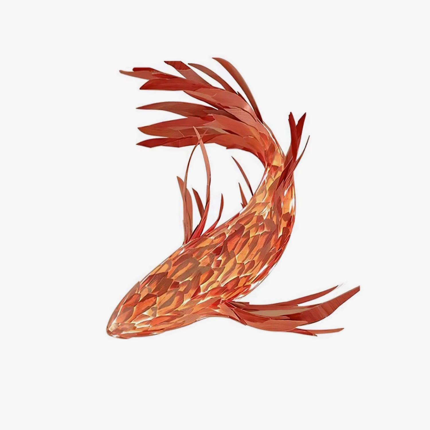 Aureline Crimson Swirl Koi Chandelier