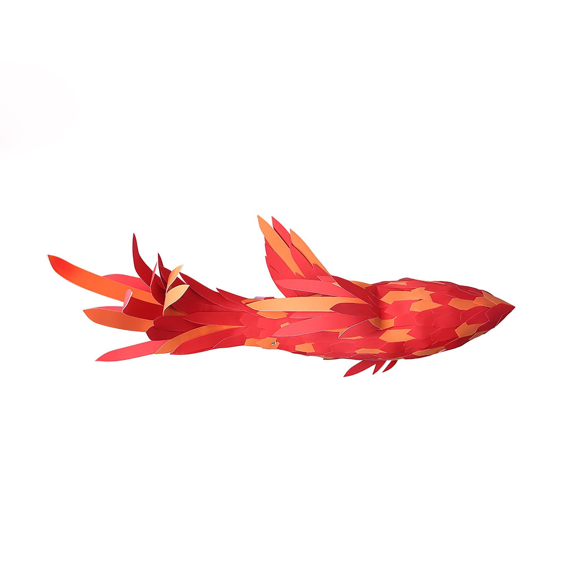 Aureline Crimson Swirl Koi Chandelier