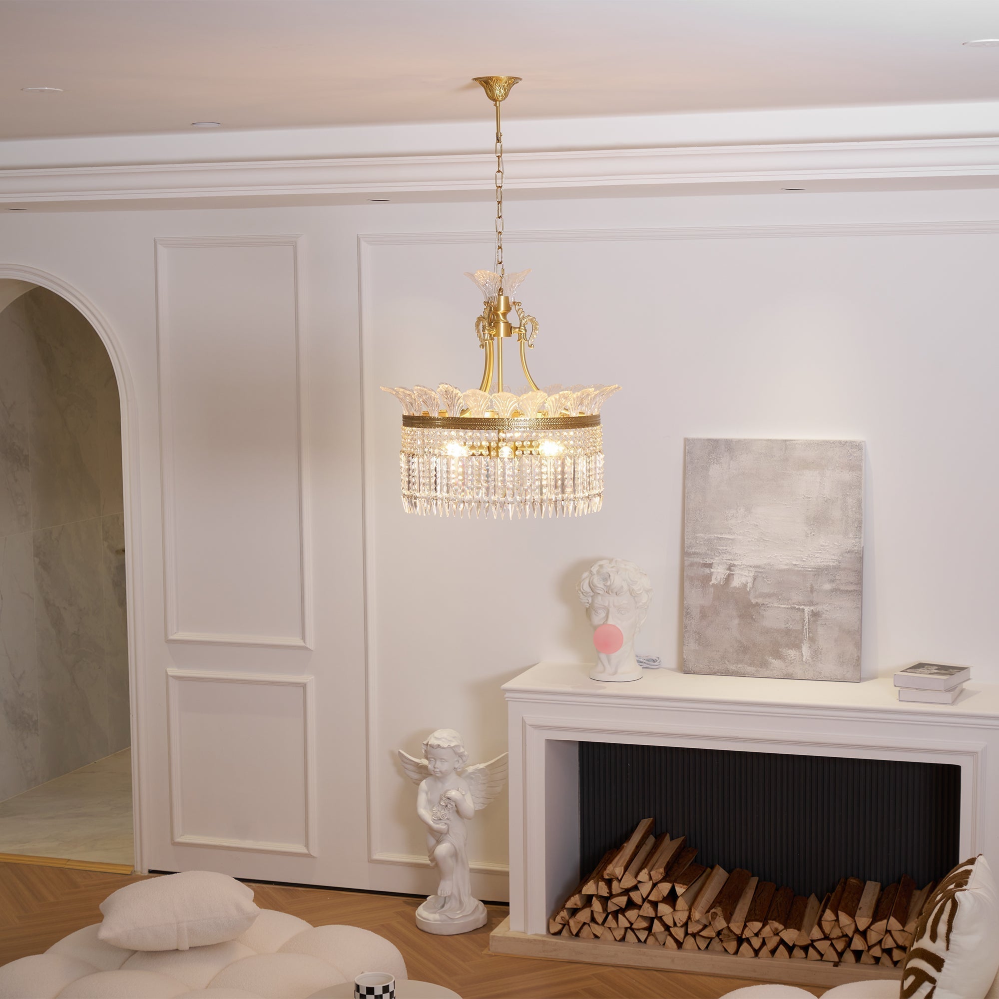 Amina French Empire Luxury Chandelier Farmhouse
