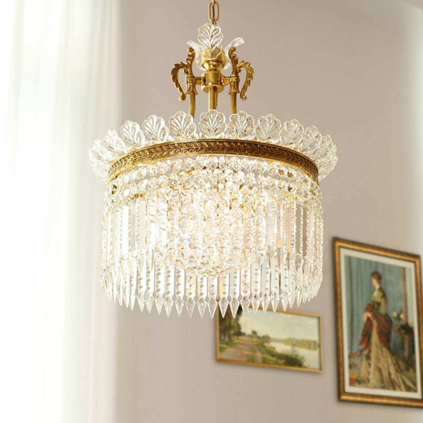 Amina French Empire Luxury Chandelier Farmhouse