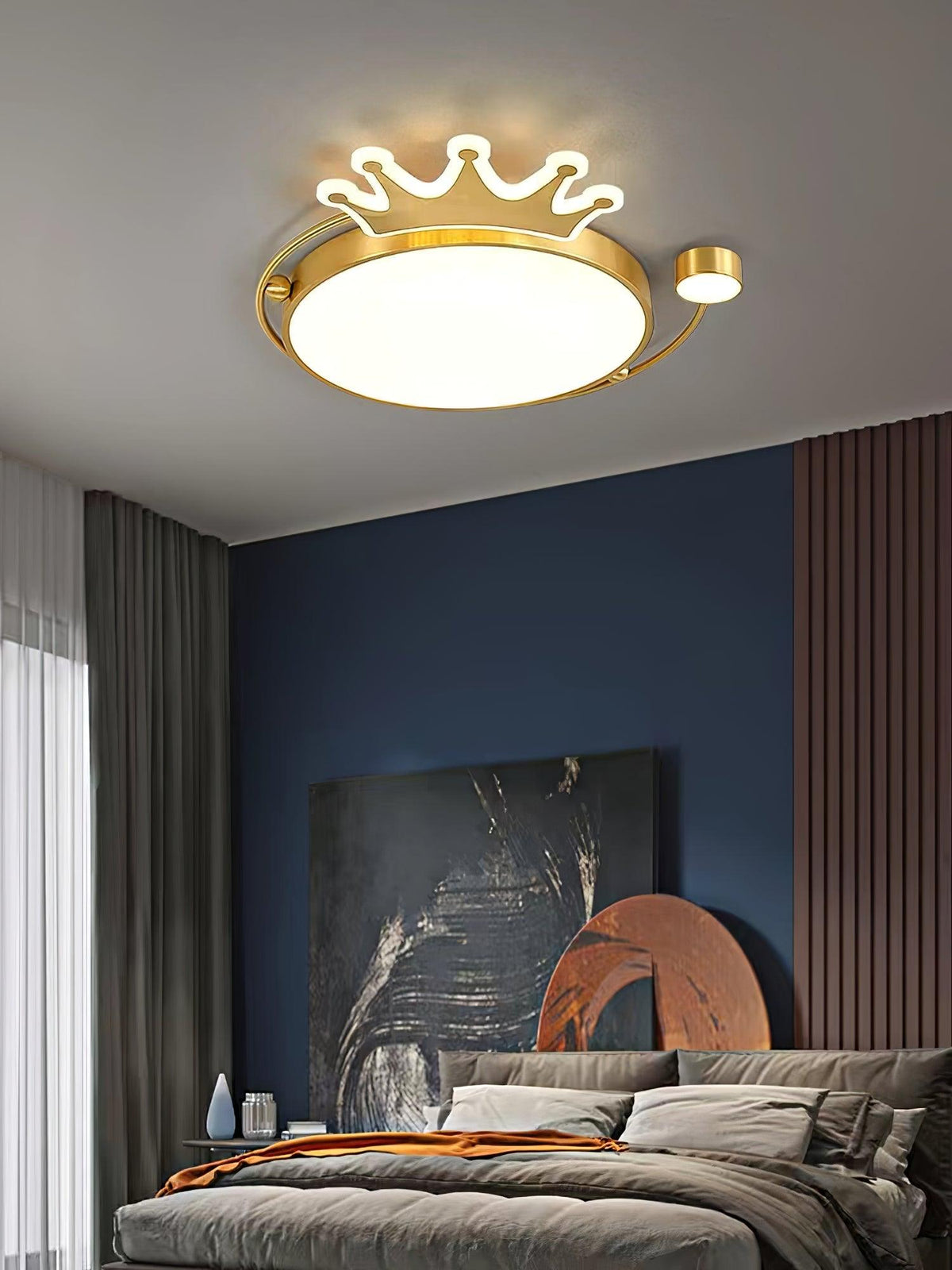 Aloror Classic Art Crown Ceiling Light