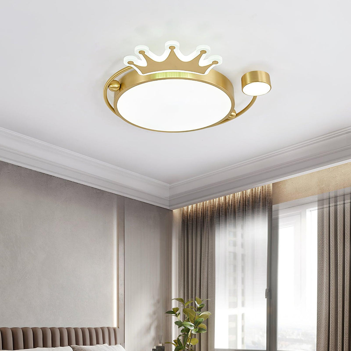 Aloror Classic Art Crown Ceiling Light