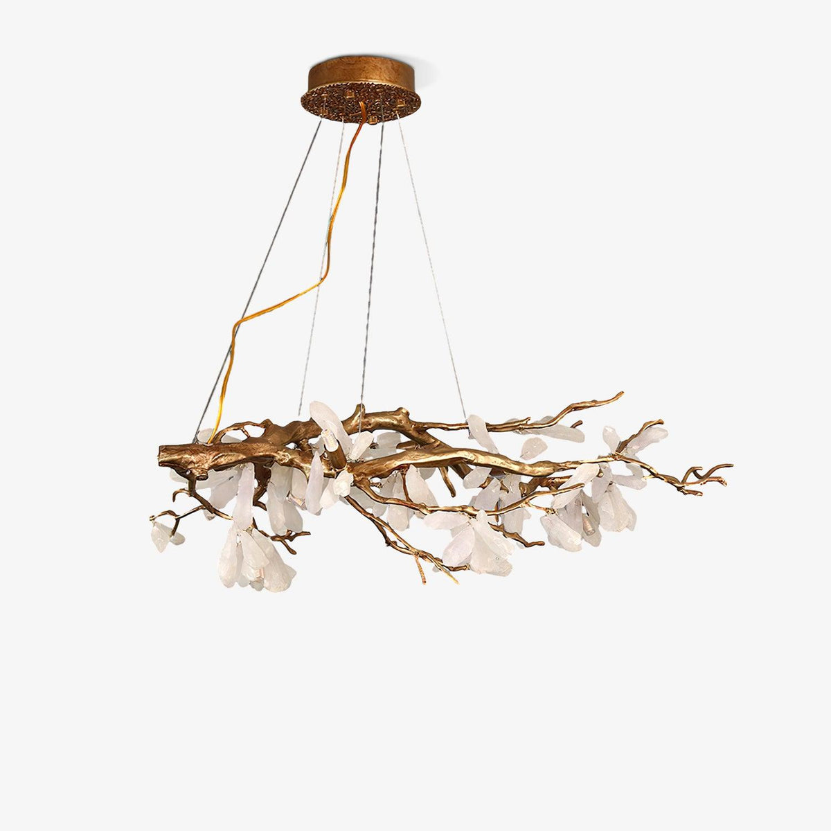 Irtvin Chandelier Branch Stone Organic