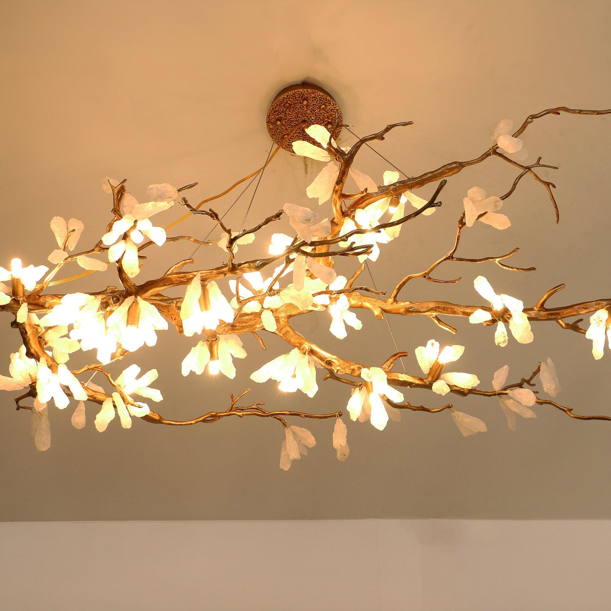 Irtvin Chandelier Branch Stone Organic