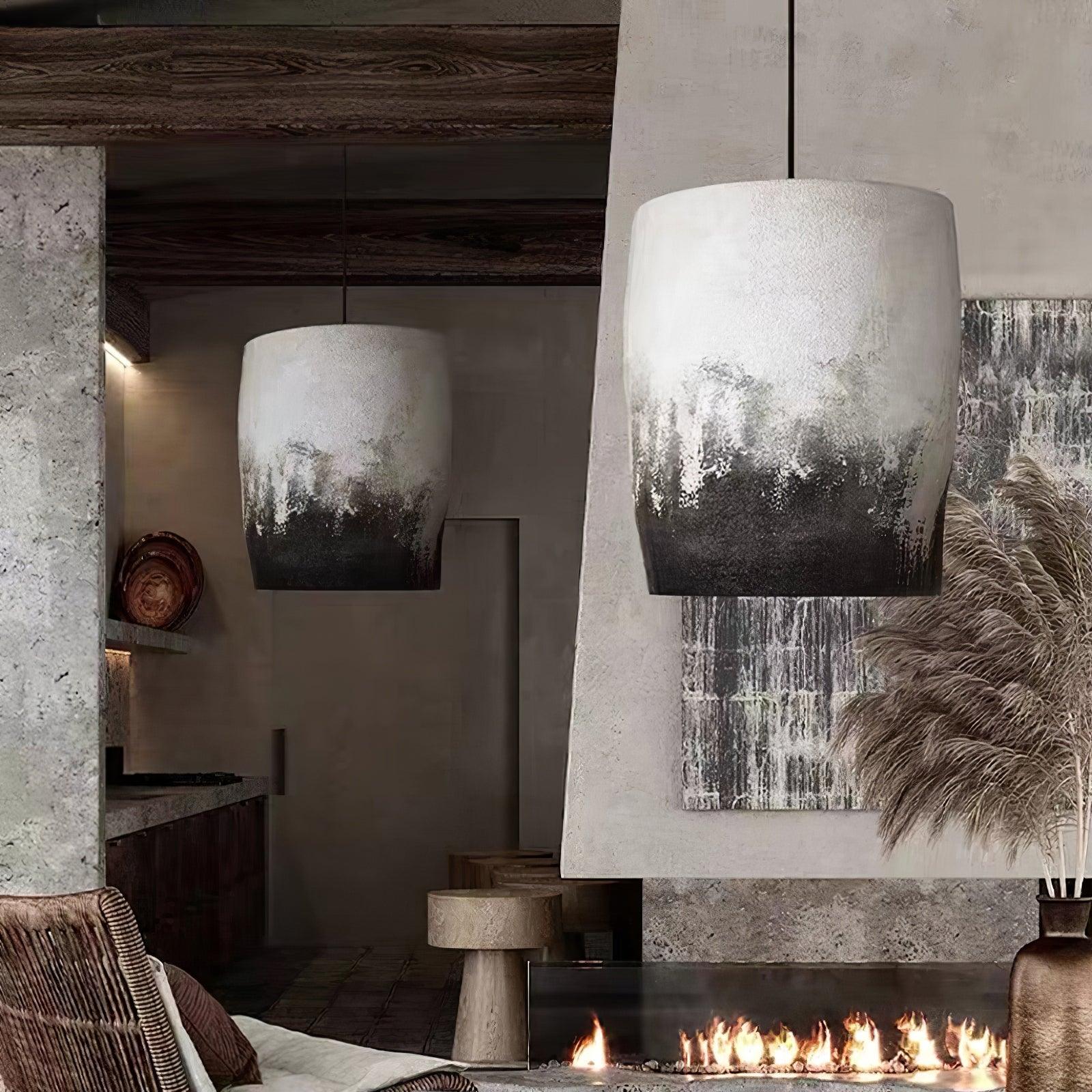 Ceraeion Modern Minimalist Crust Thin Pendant Lamp