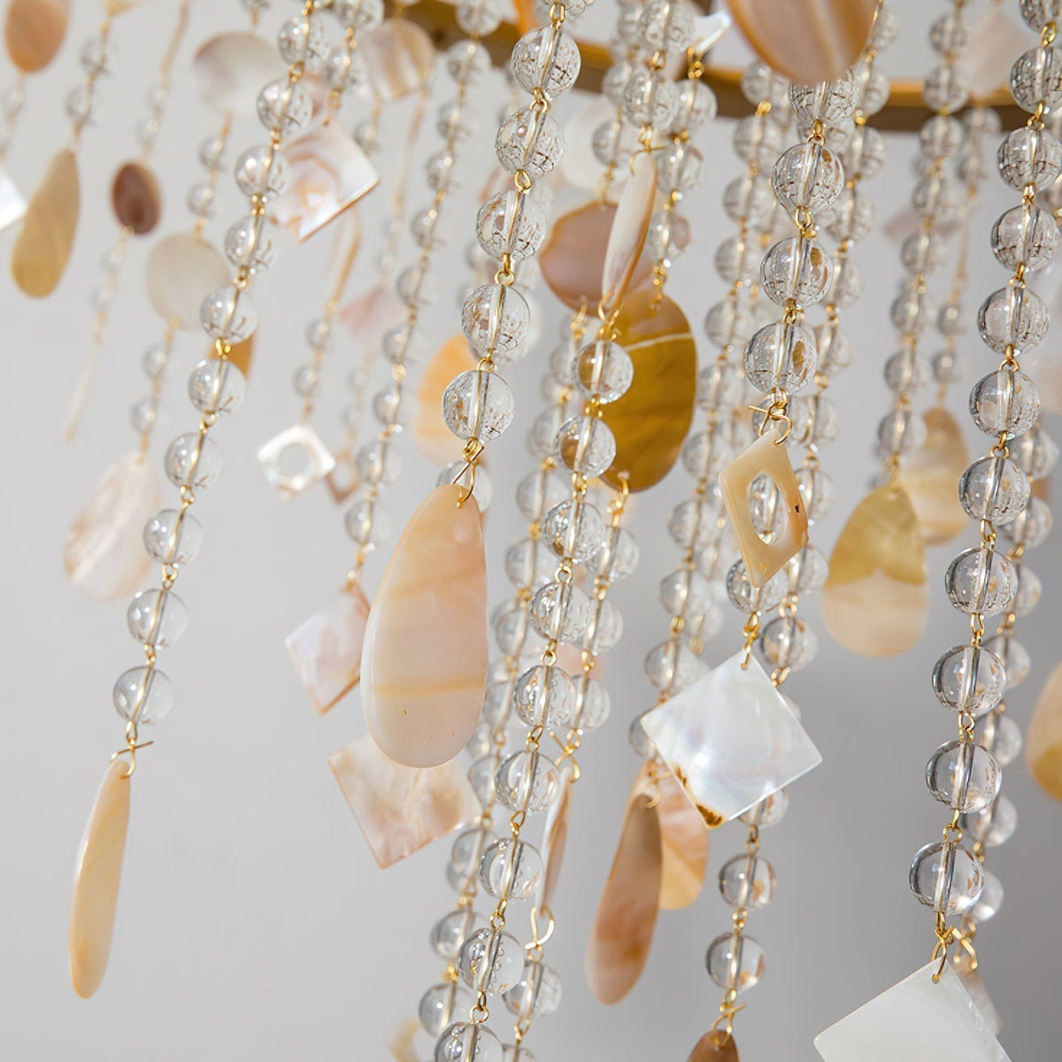 Sorvexa Chandelier Luxury Shell Crystal Retro