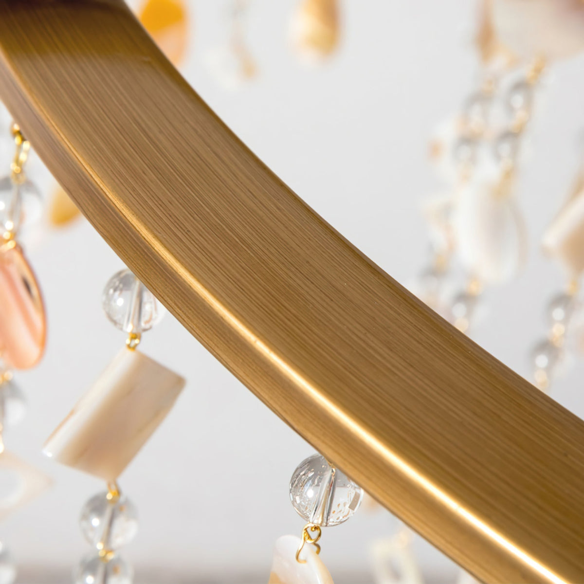 Sorvexa Chandelier Luxury Shell Crystal Retro