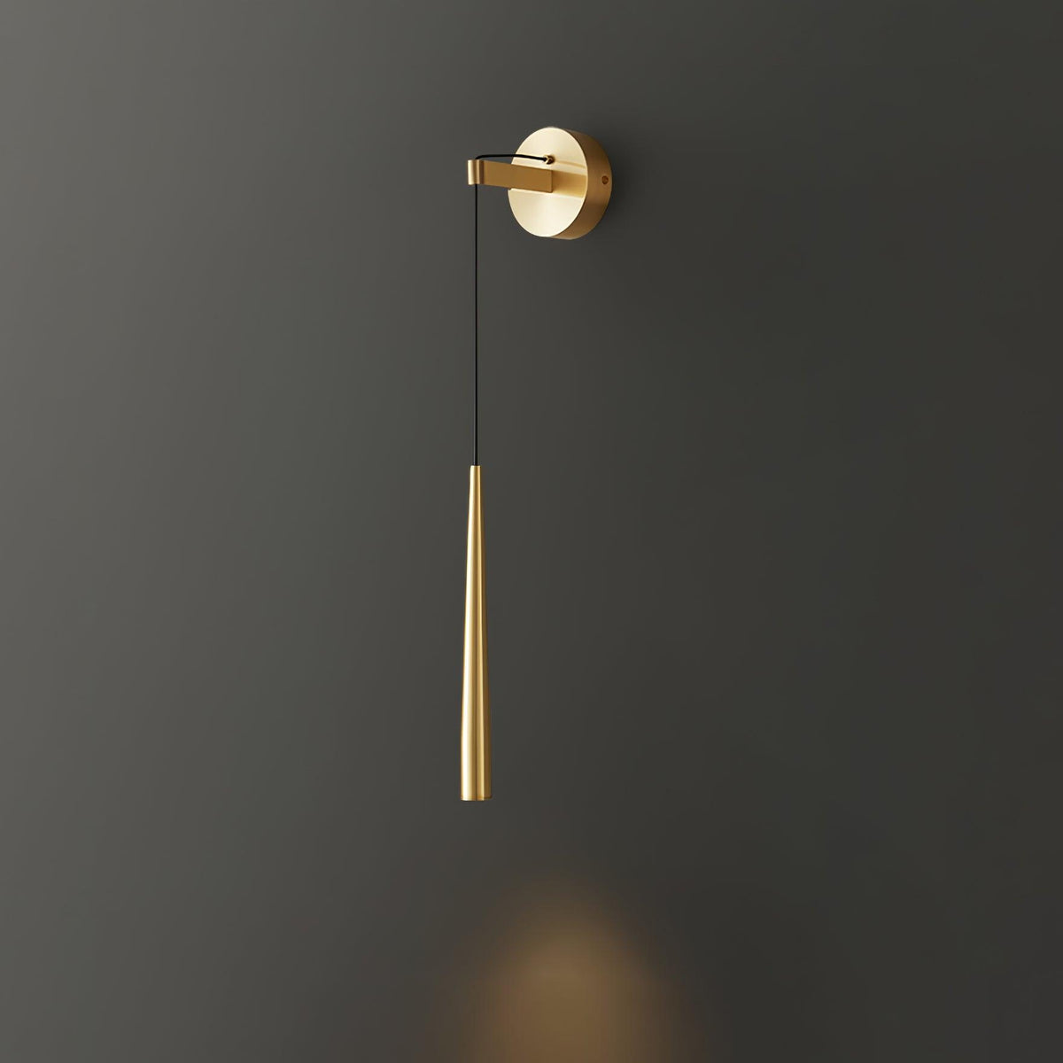 Dava Modern Minimalist Conical Crystal Wall Lamp