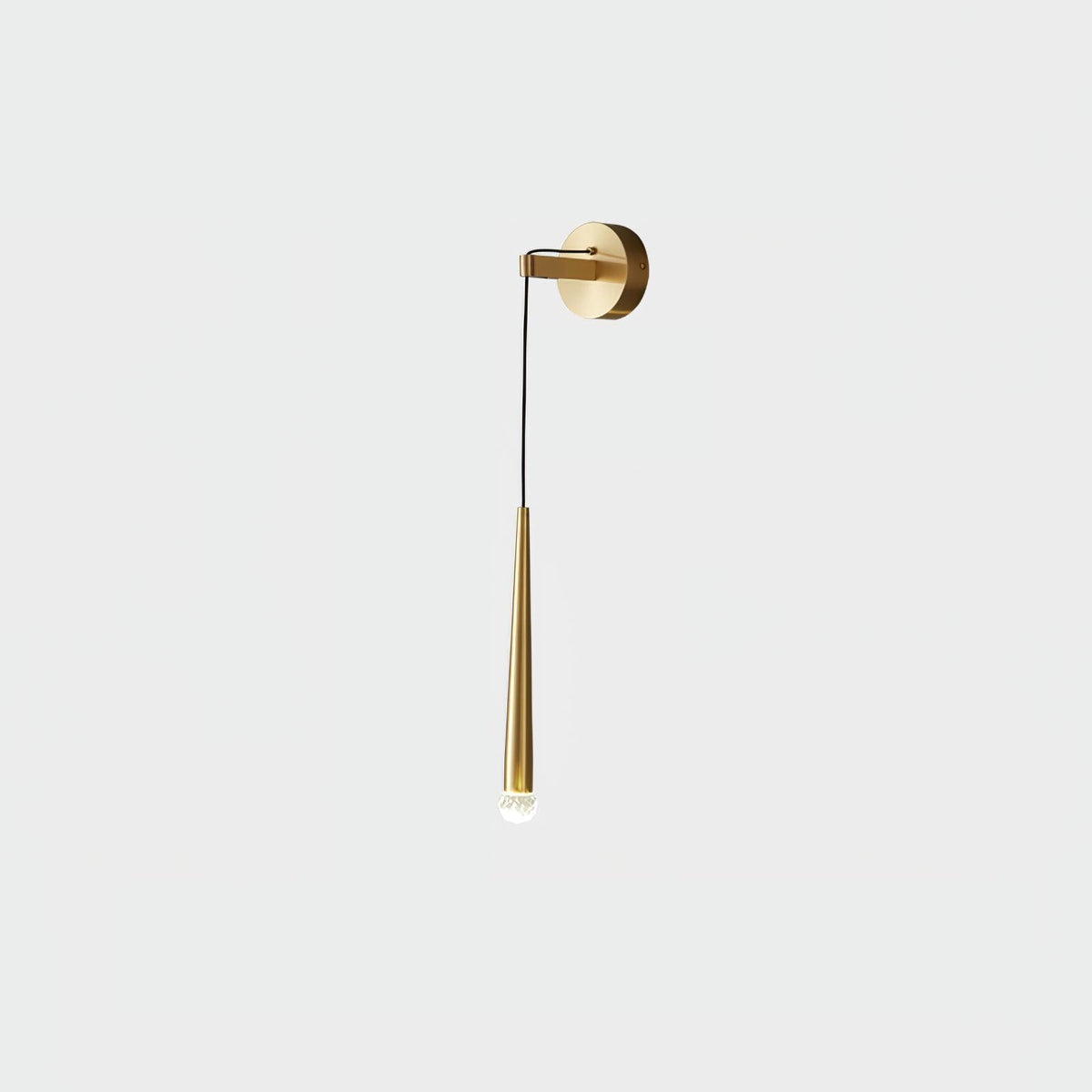 Dava Modern Minimalist Conical Crystal Wall Lamp