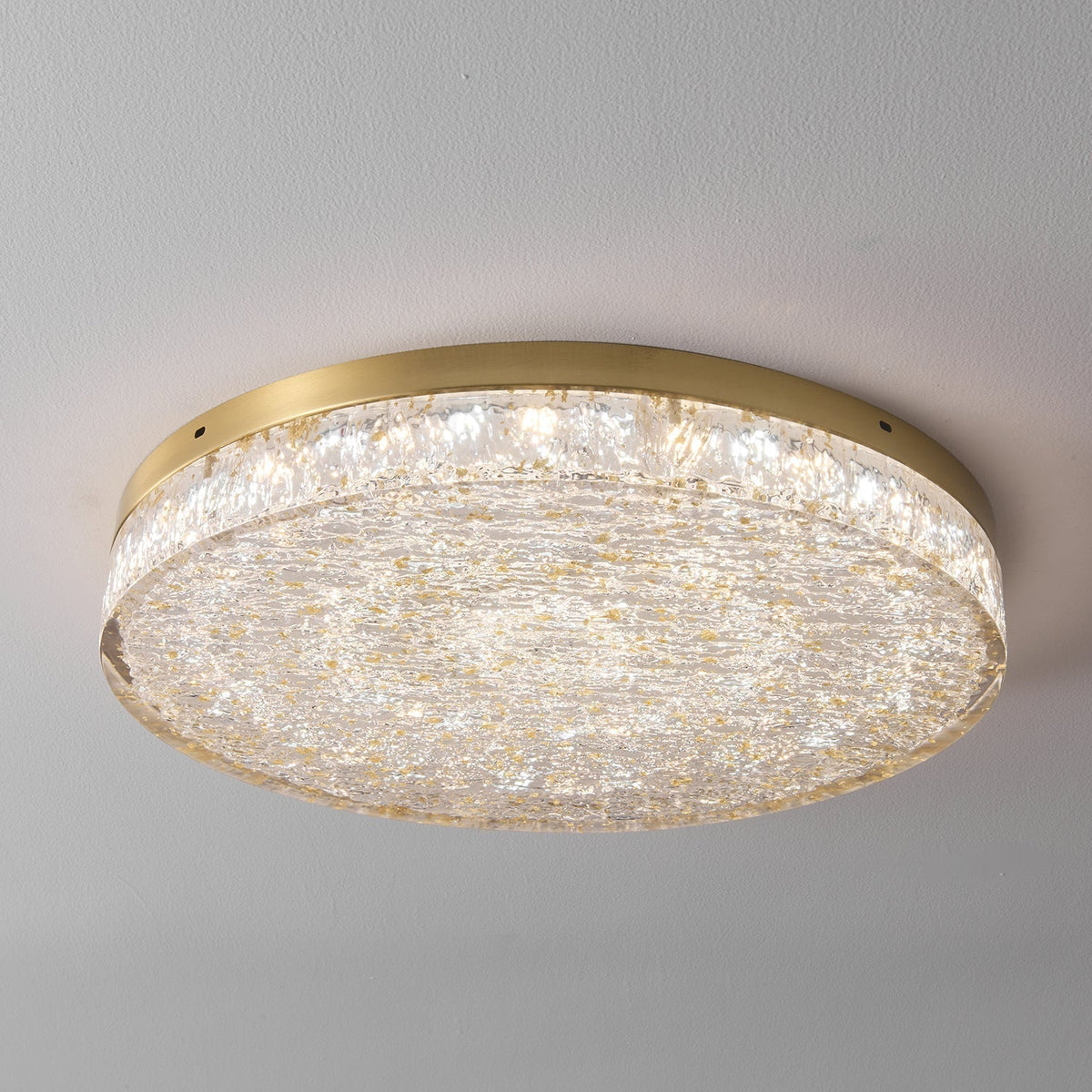 Elyelaine Postmodern Luxury Core Crystal Resin Ceiling Lamp
