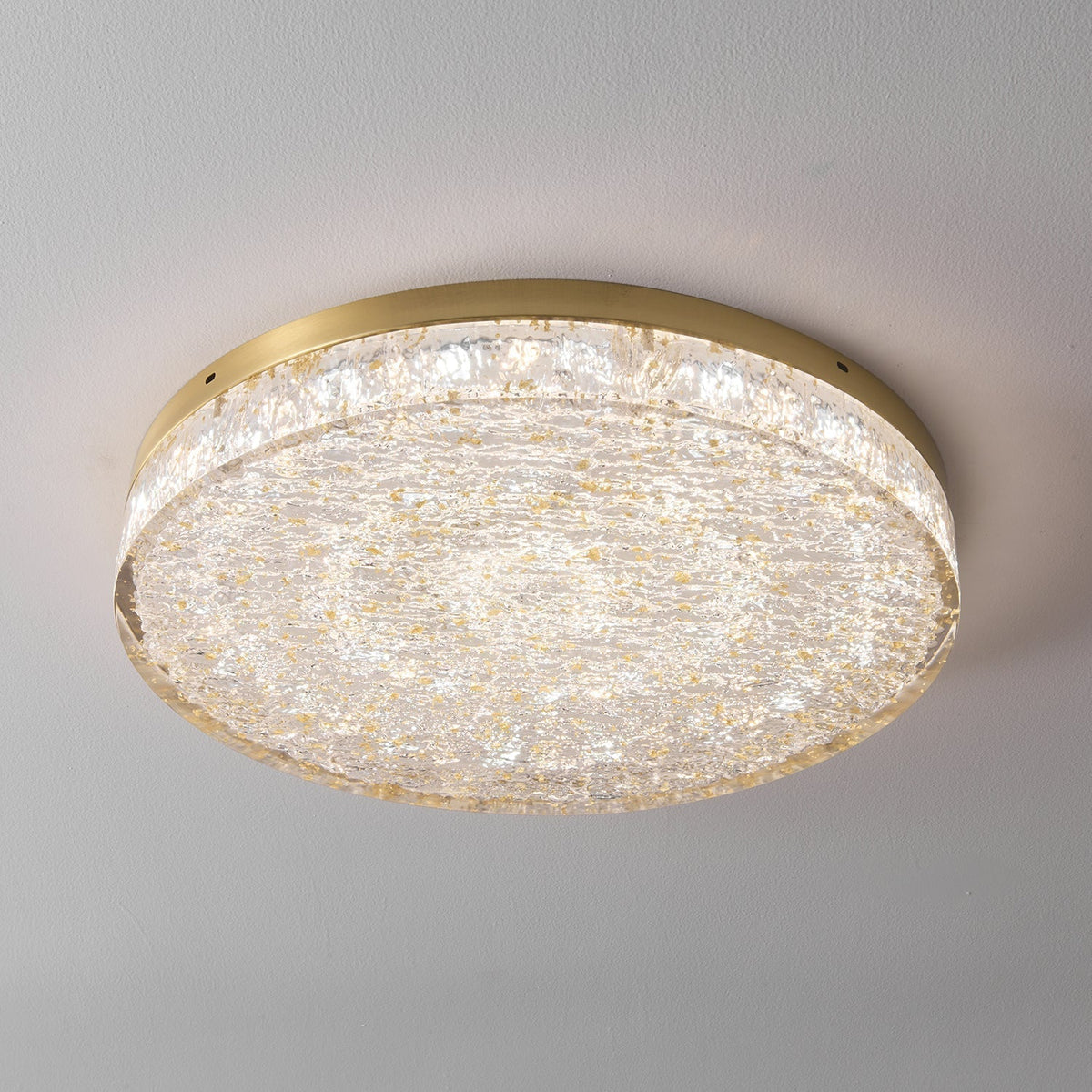 Elyelaine Postmodern Luxury Core Crystal Resin Ceiling Lamp