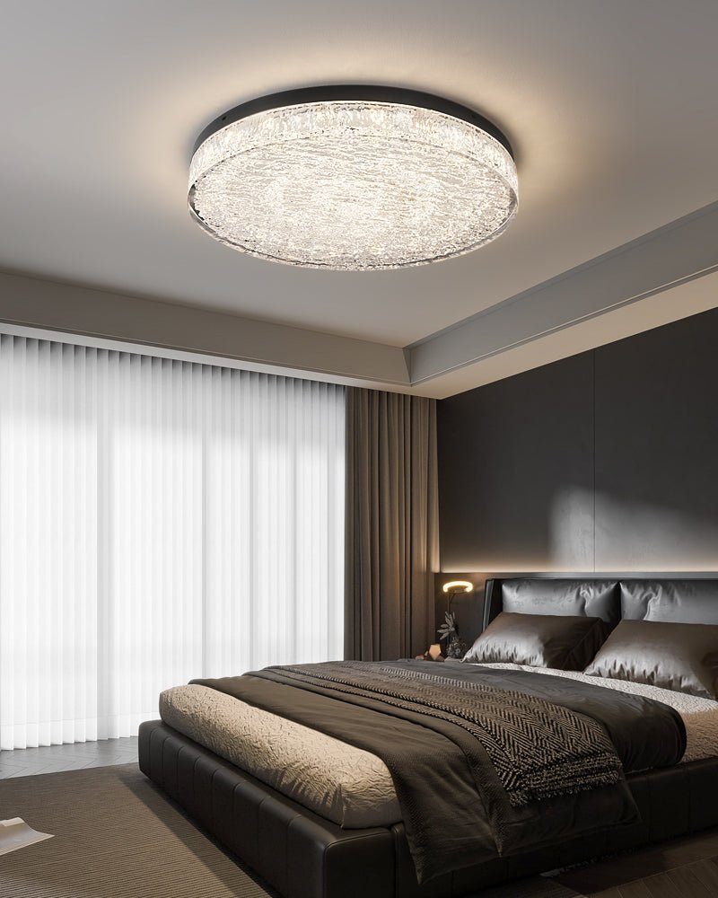 Elyelaine Postmodern Luxury Core Crystal Resin Ceiling Lamp