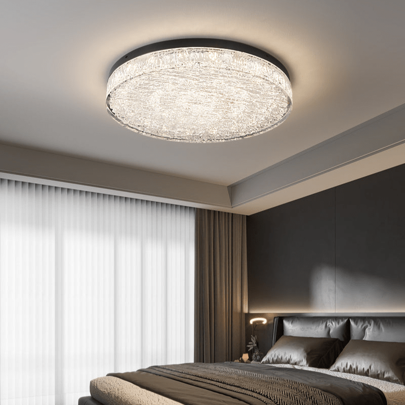 Elyelaine Postmodern Luxury Core Crystal Resin Ceiling Lamp