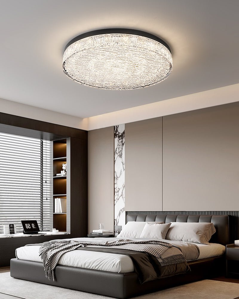 Elyelaine Postmodern Luxury Core Crystal Resin Ceiling Lamp