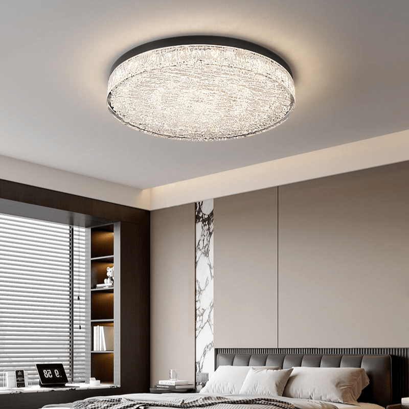 Elyelaine Postmodern Luxury Core Crystal Resin Ceiling Lamp