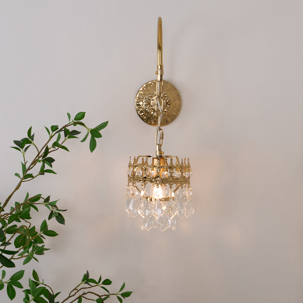 Ivmarila Nordic Art Crown Crystal Sconce Wall lamp
