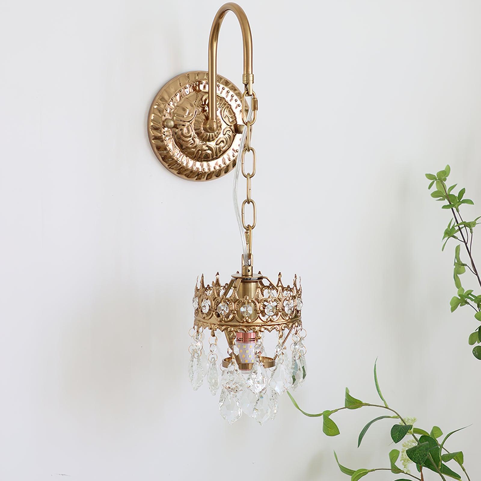 Ivmarila Nordic Art Crown Crystal Sconce Wall lamp
