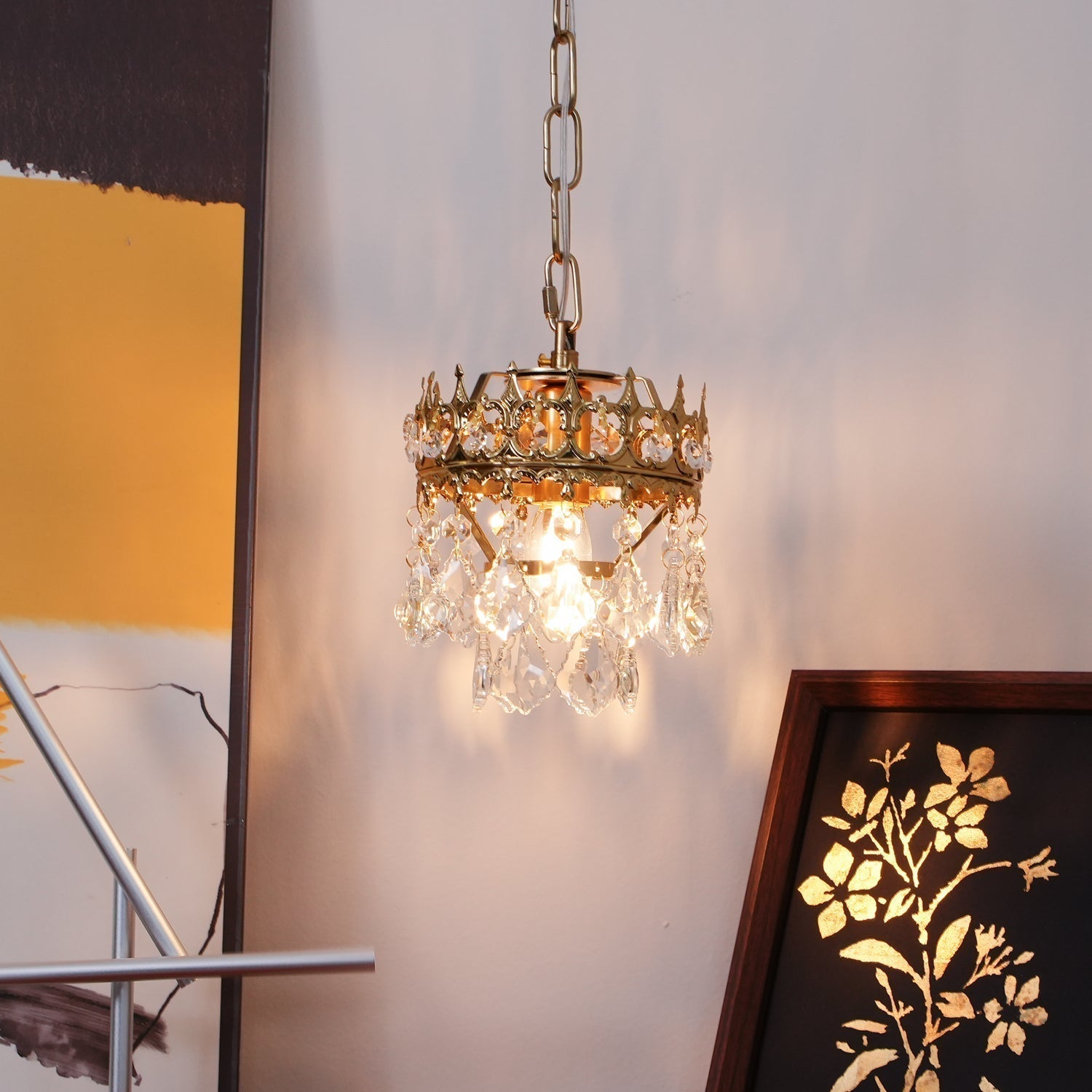 Ivmarila Nordic Art Crown Crystal Sconce Wall lamp