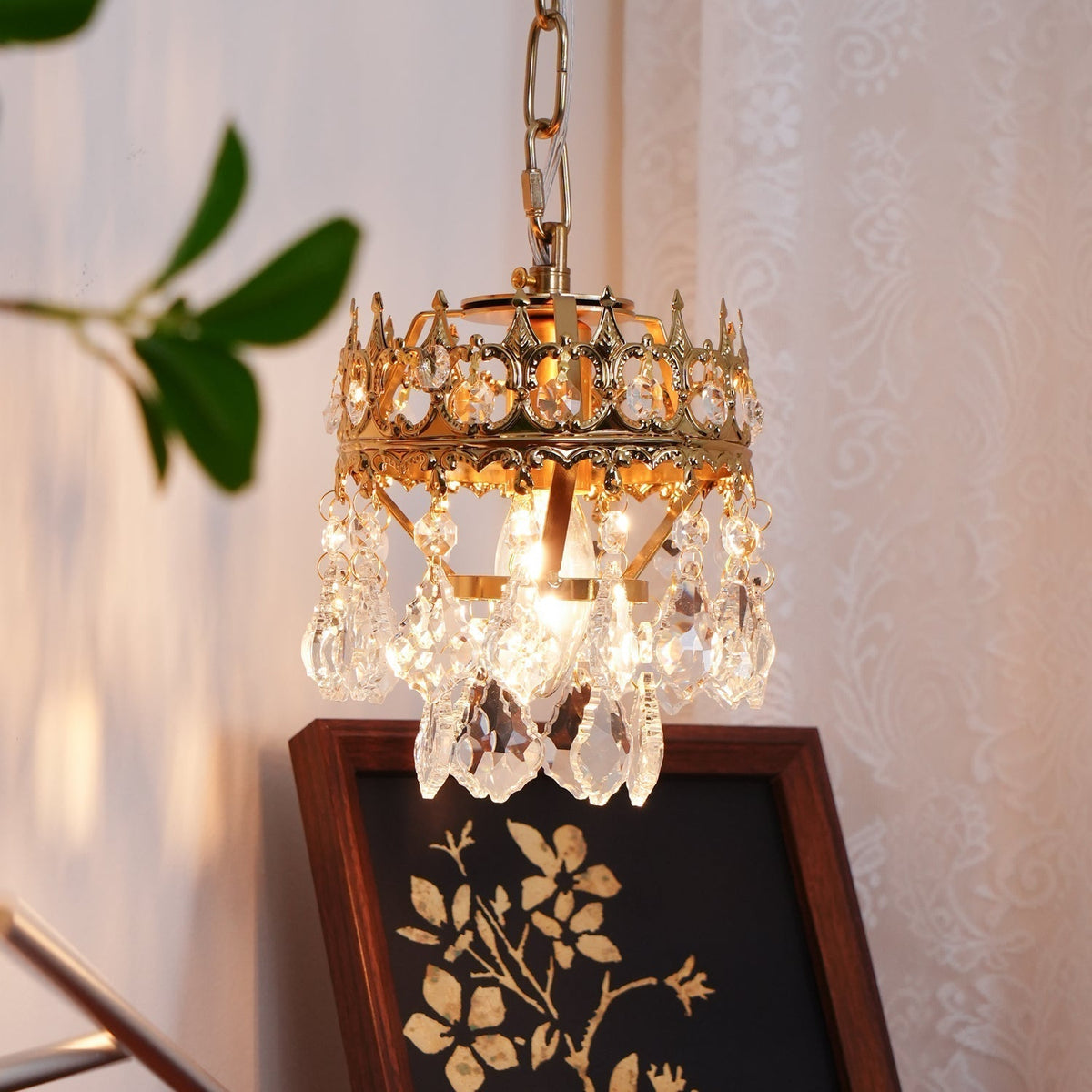 Ivmarila Nordic Art Crown Crystal Sconce Wall lamp