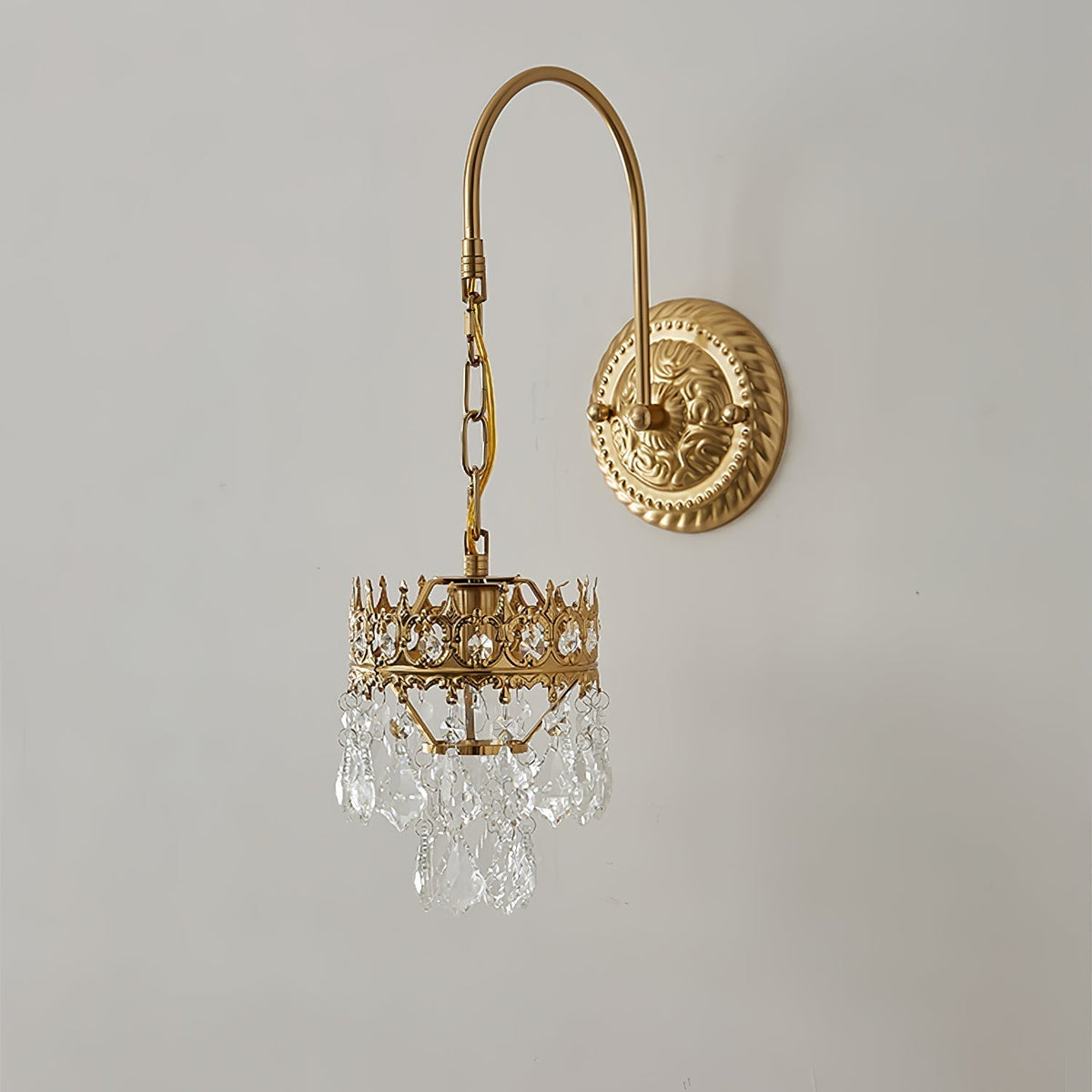 Ivmarila Nordic Art Crown Crystal Sconce Wall lamp