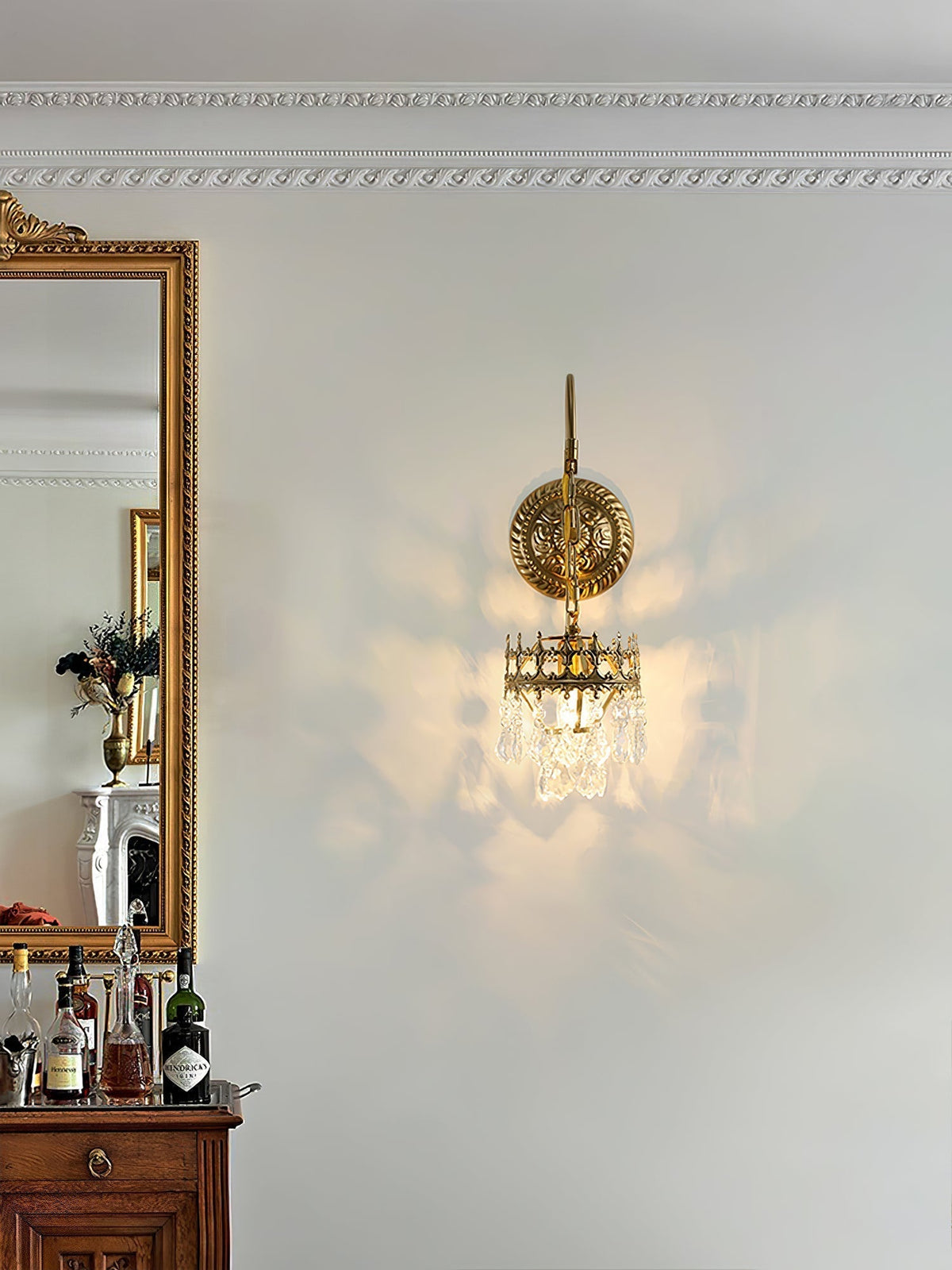 Ivmarila Nordic Art Crown Crystal Sconce Wall lamp