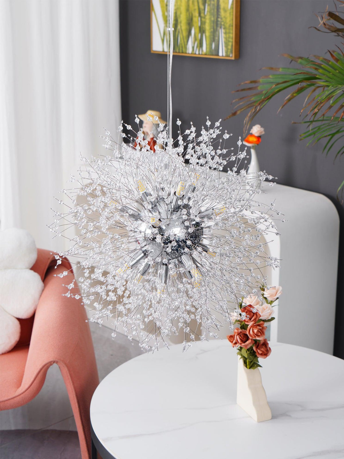 Haze Chandelier Crystal Dandelion with Crystals