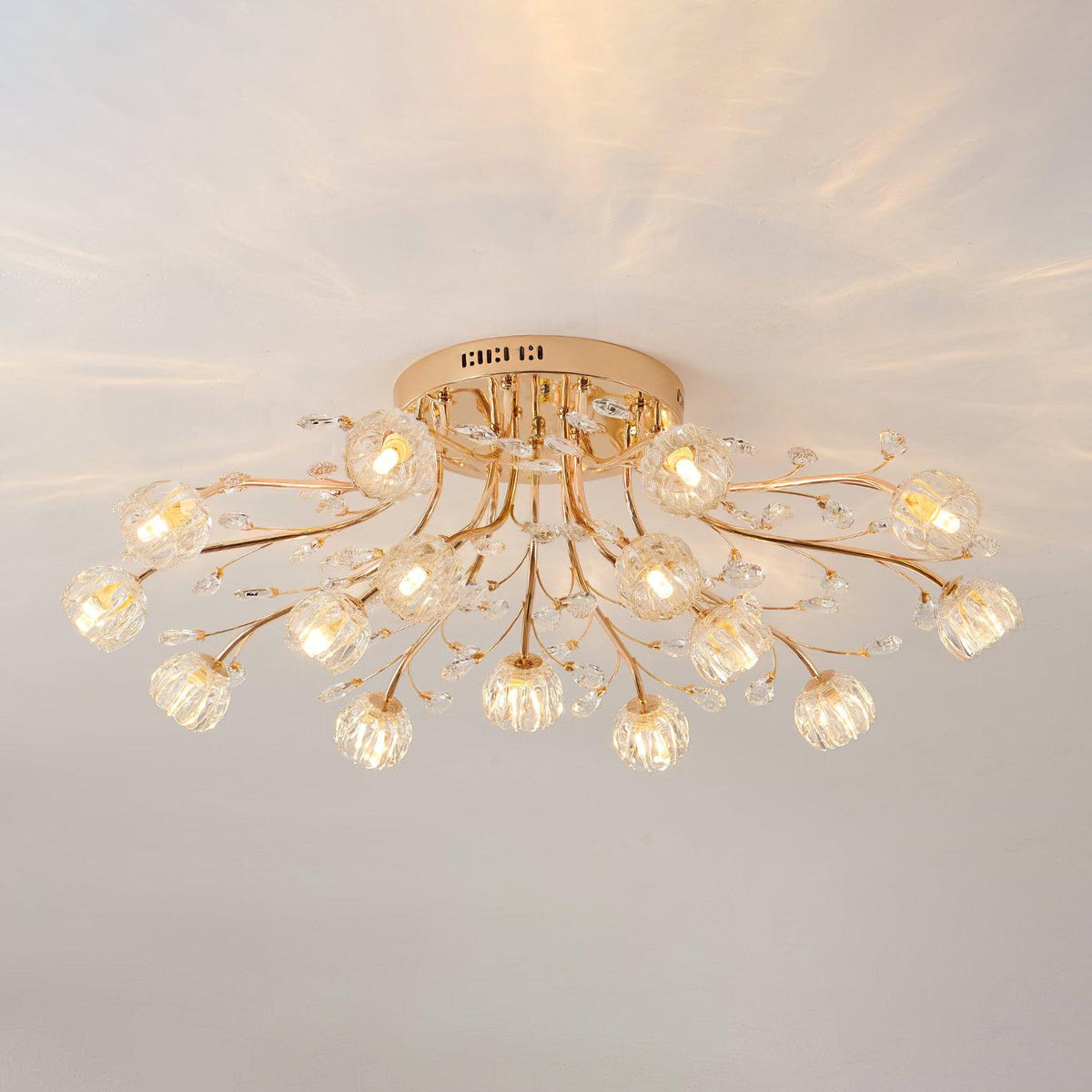 Elyinira Postmodern Luxury Flower Crystal Ceiling Light