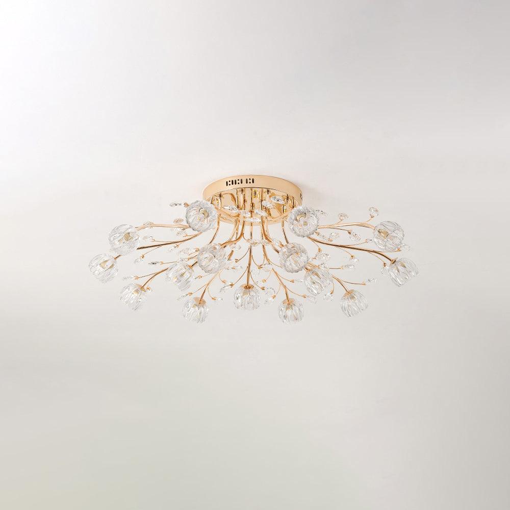 Elyinira Postmodern Luxury Flower Crystal Ceiling Light