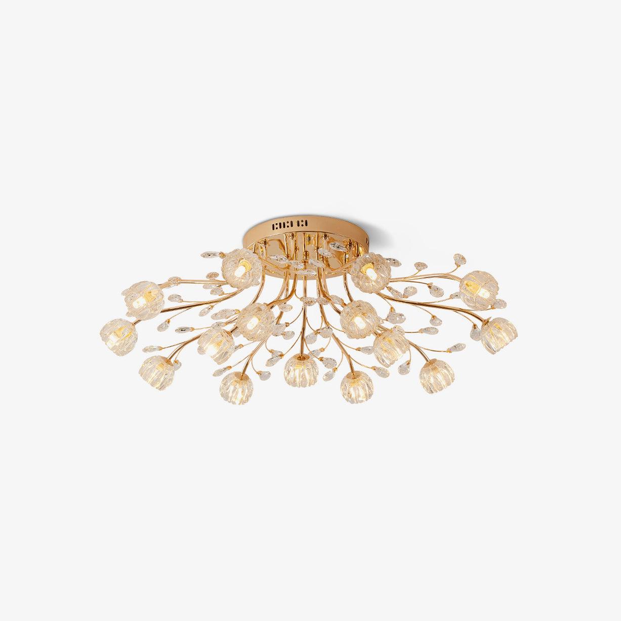 Elyinira Postmodern Luxury Flower Crystal Ceiling Light
