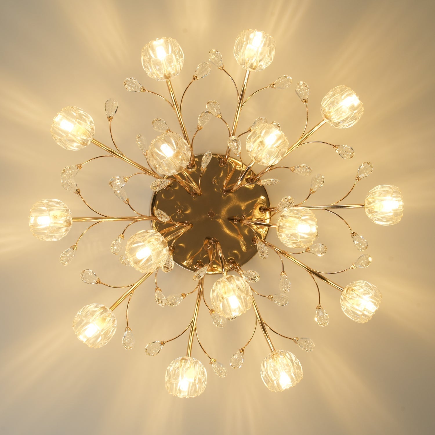 Elyinira Postmodern Luxury Flower Crystal Ceiling Light
