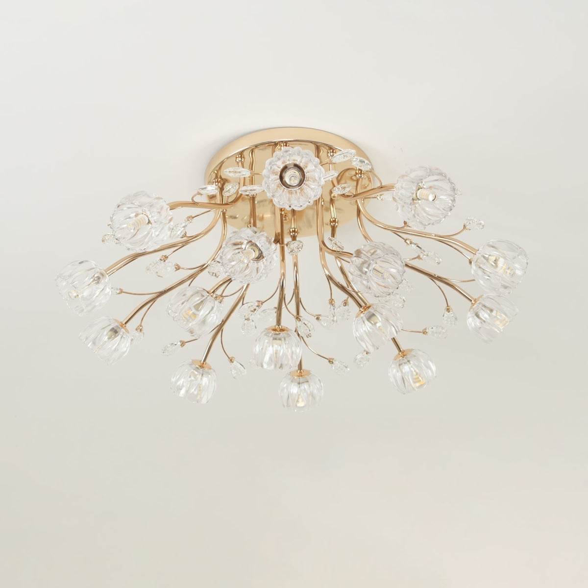 Elyinira Postmodern Luxury Flower Crystal Ceiling Light
