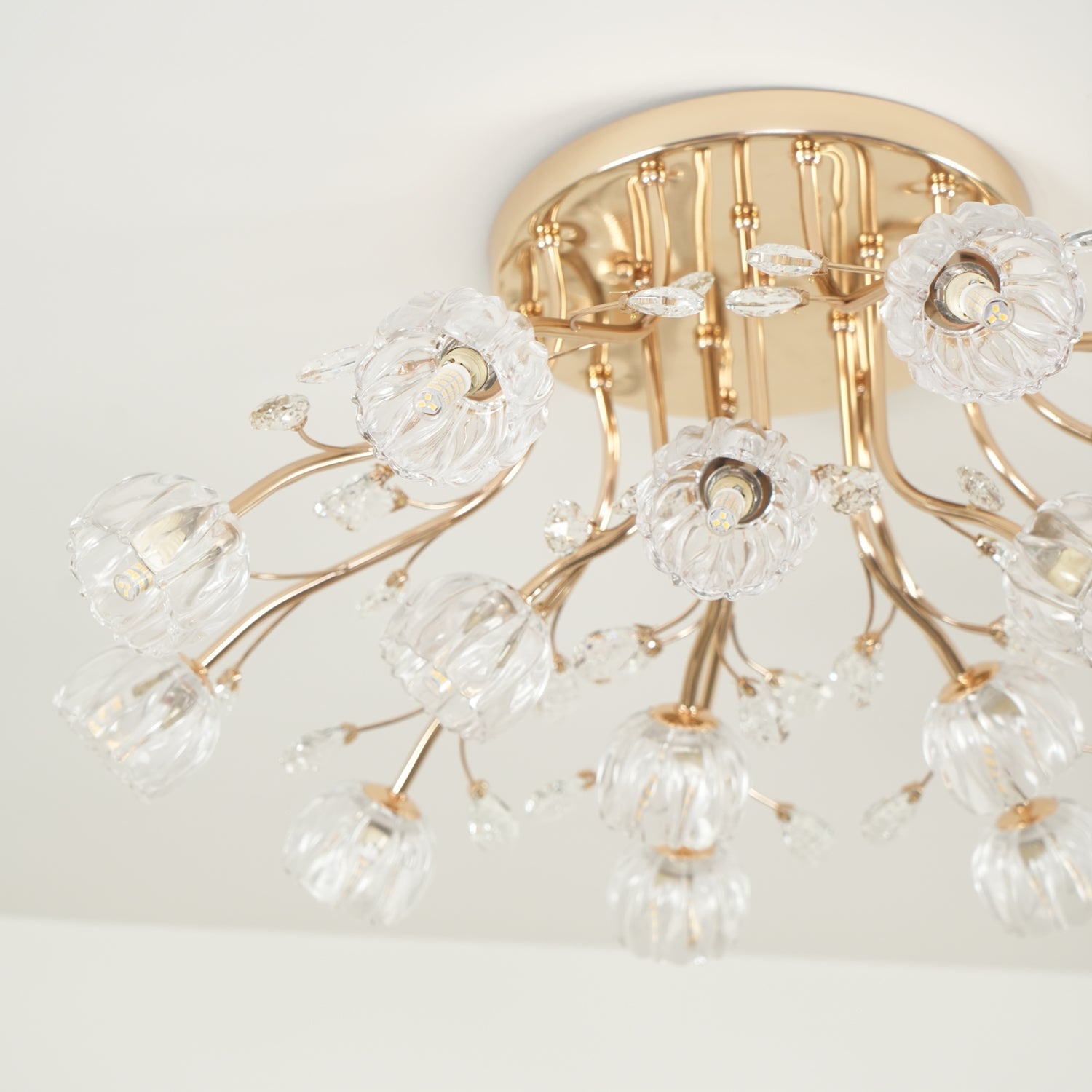 Elyinira Postmodern Luxury Flower Crystal Ceiling Light