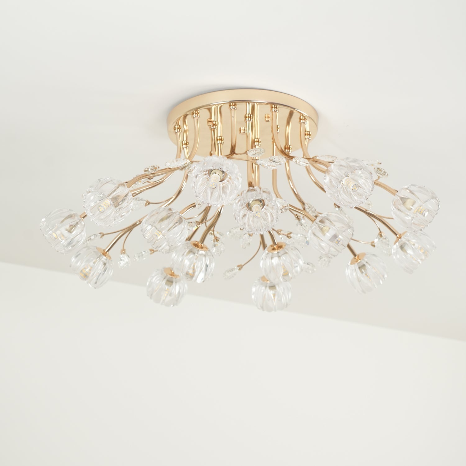 Elyinira Postmodern Luxury Flower Crystal Ceiling Light