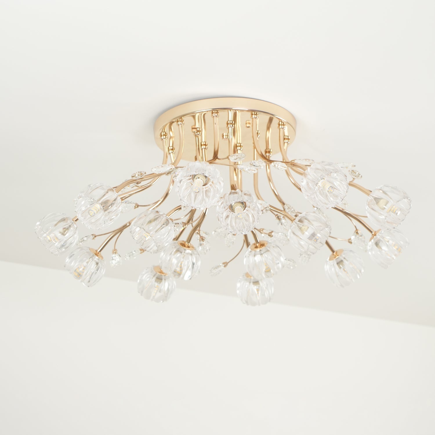 Elyinira Postmodern Luxury Flower Crystal Ceiling Light