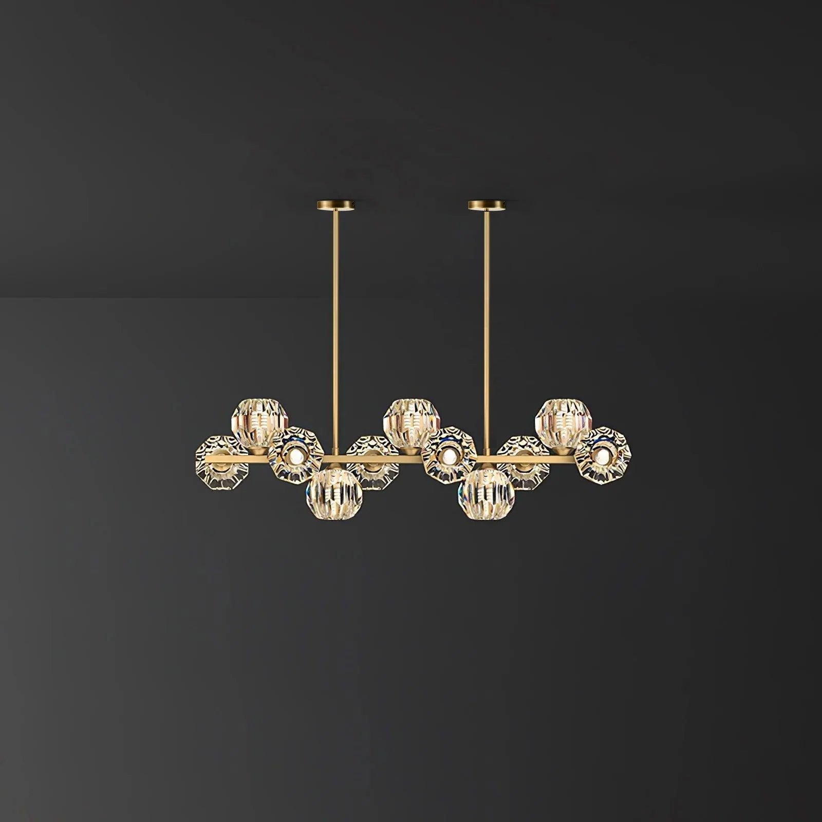 Celisella Crystal Glass Ball Chandelier