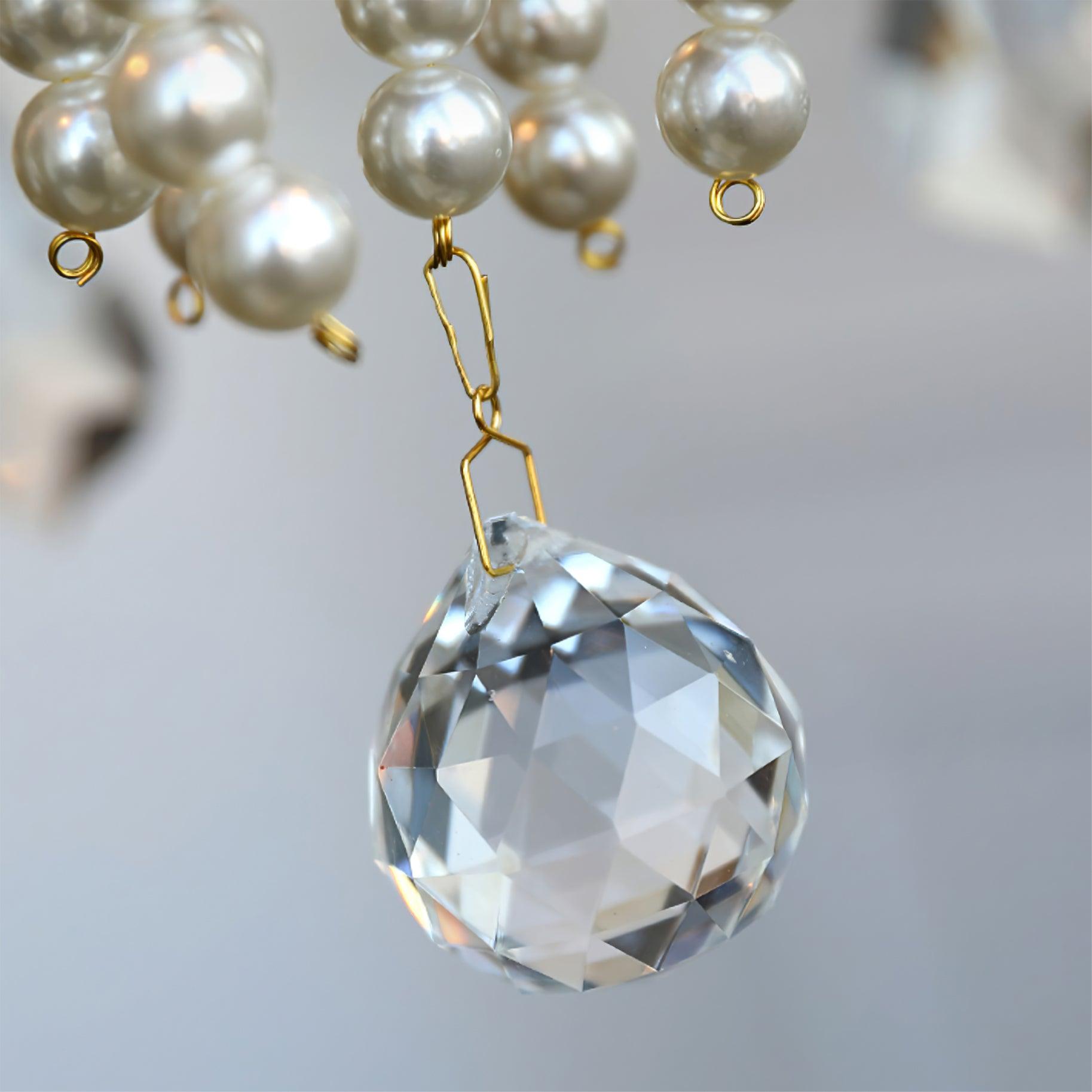 Elyeriel Chandelier Crystal Pearl