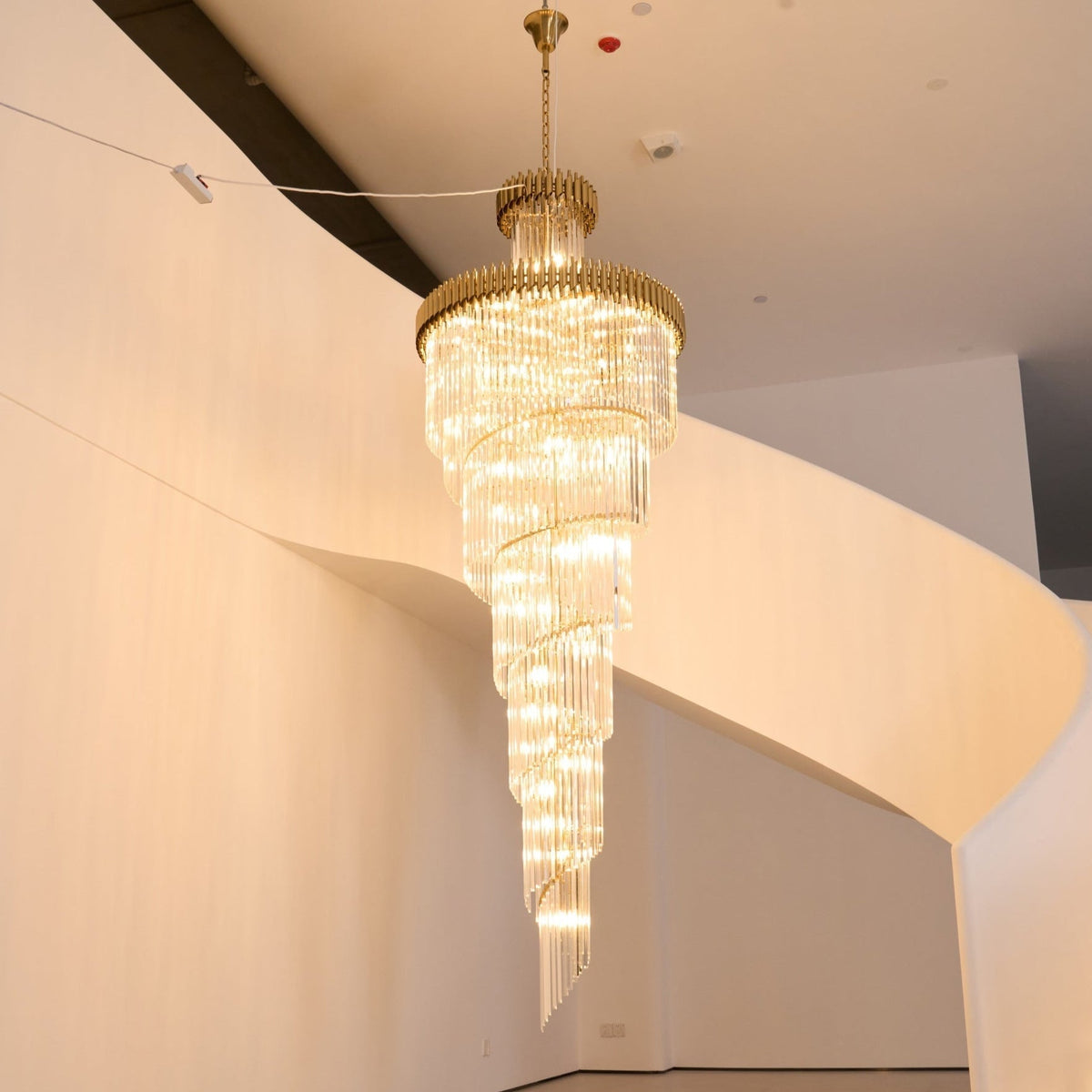 Eurmirila Crystal Spiral Chandelier