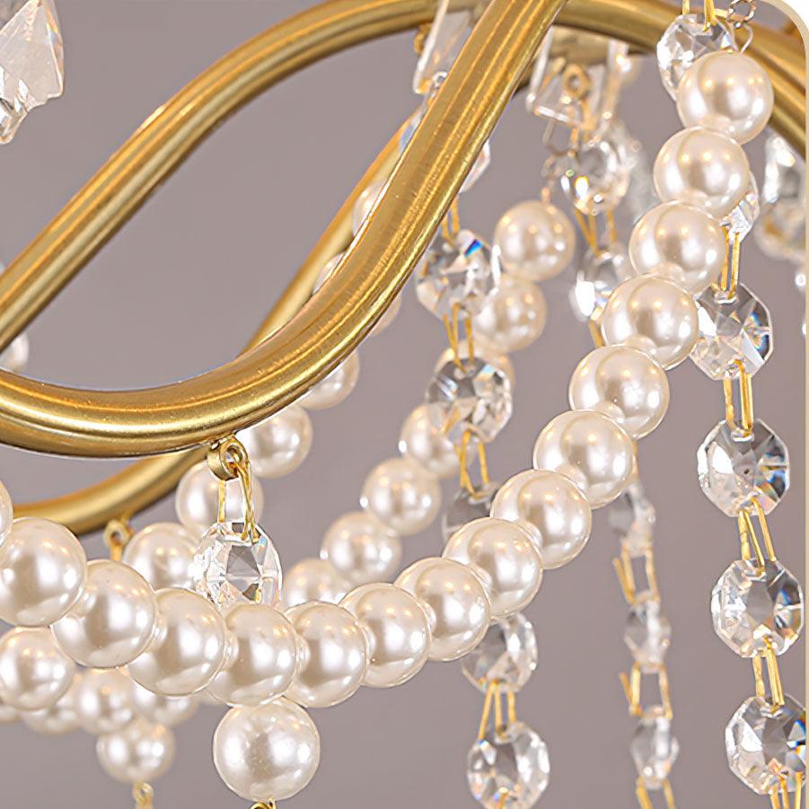 Elyeriel Chandelier Crystal Pearl
