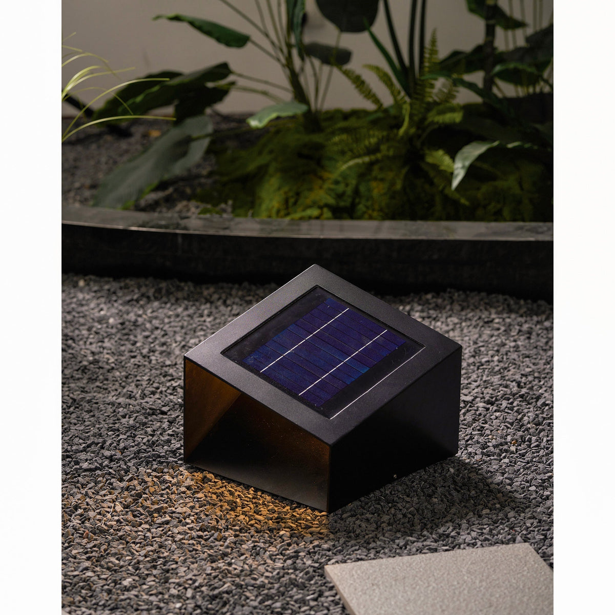 Evsore Unique Cube Garden Solar Outdoor Light