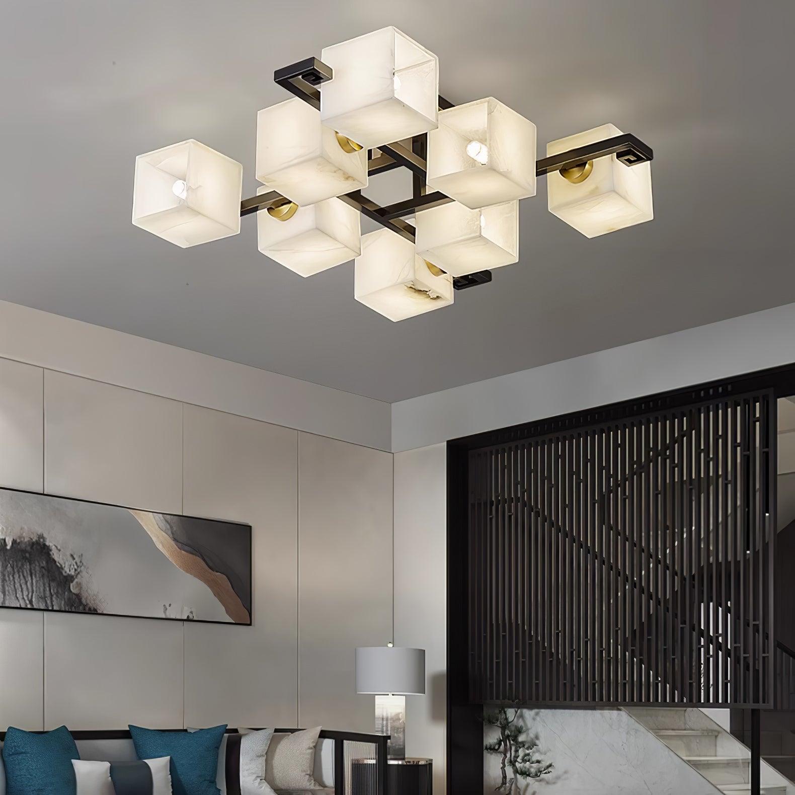 Kaelen Alabaster Ceiling Light
