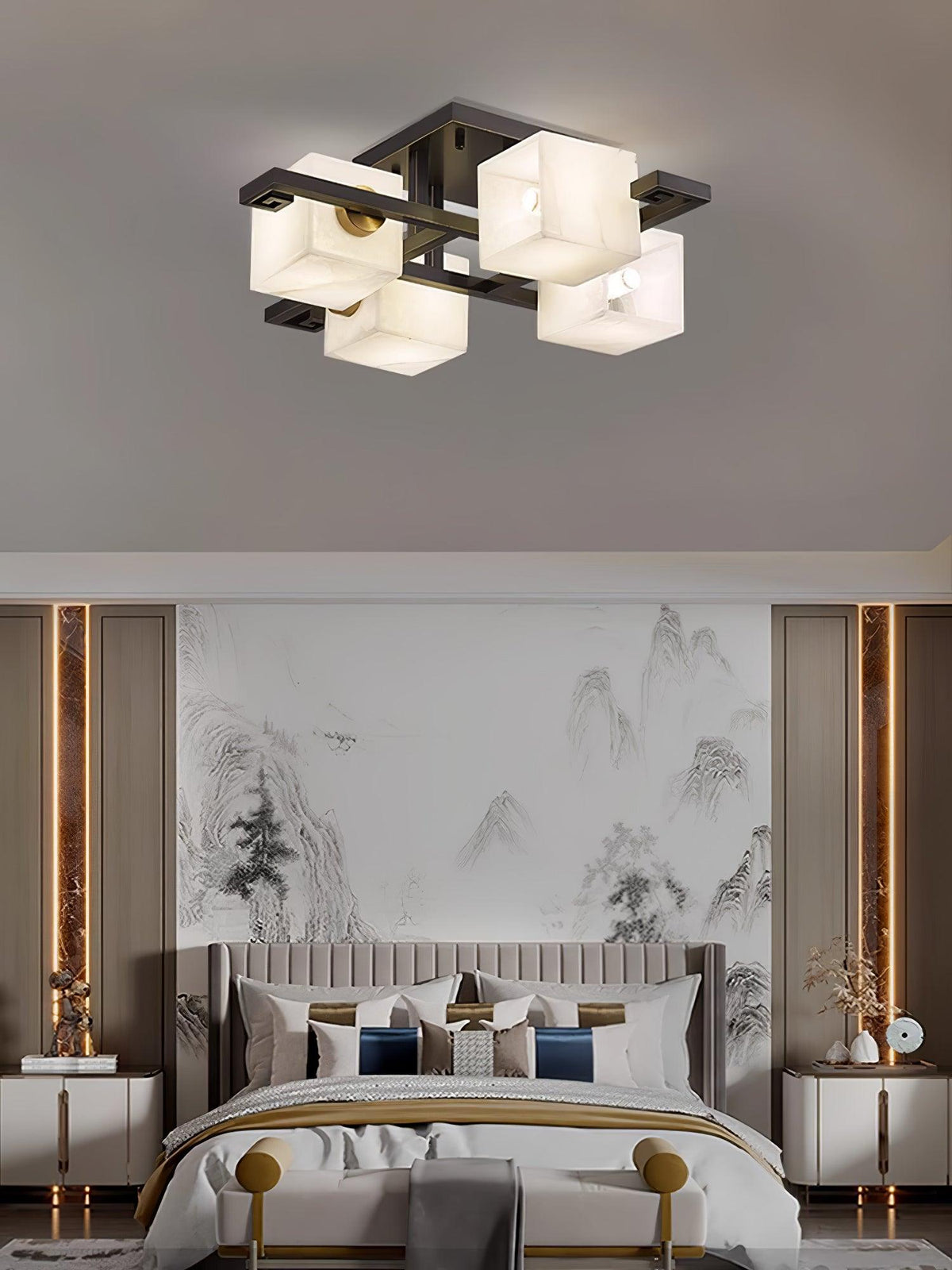 Kaelen Alabaster Ceiling Light