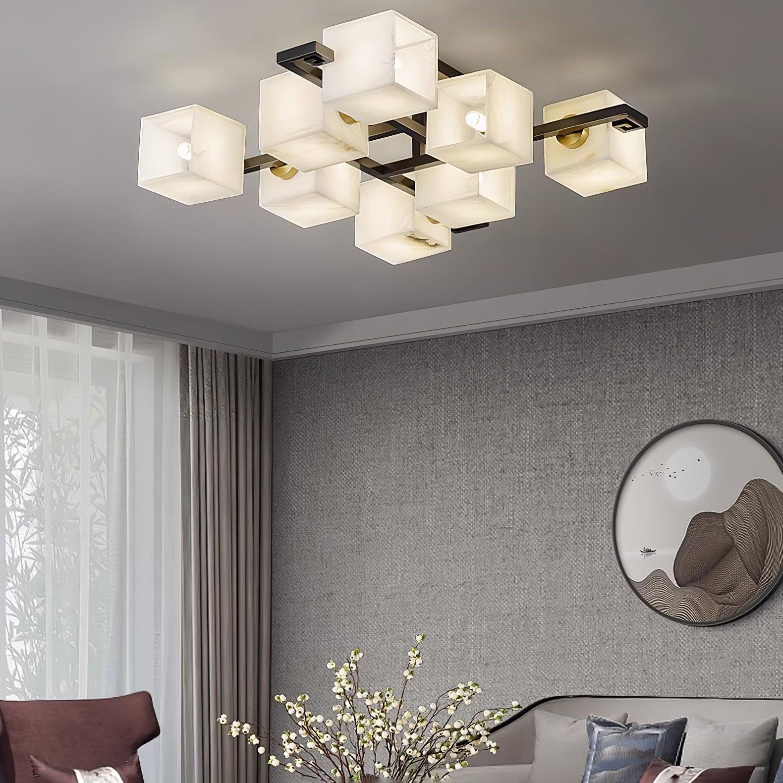 Kaelen Alabaster Ceiling Light