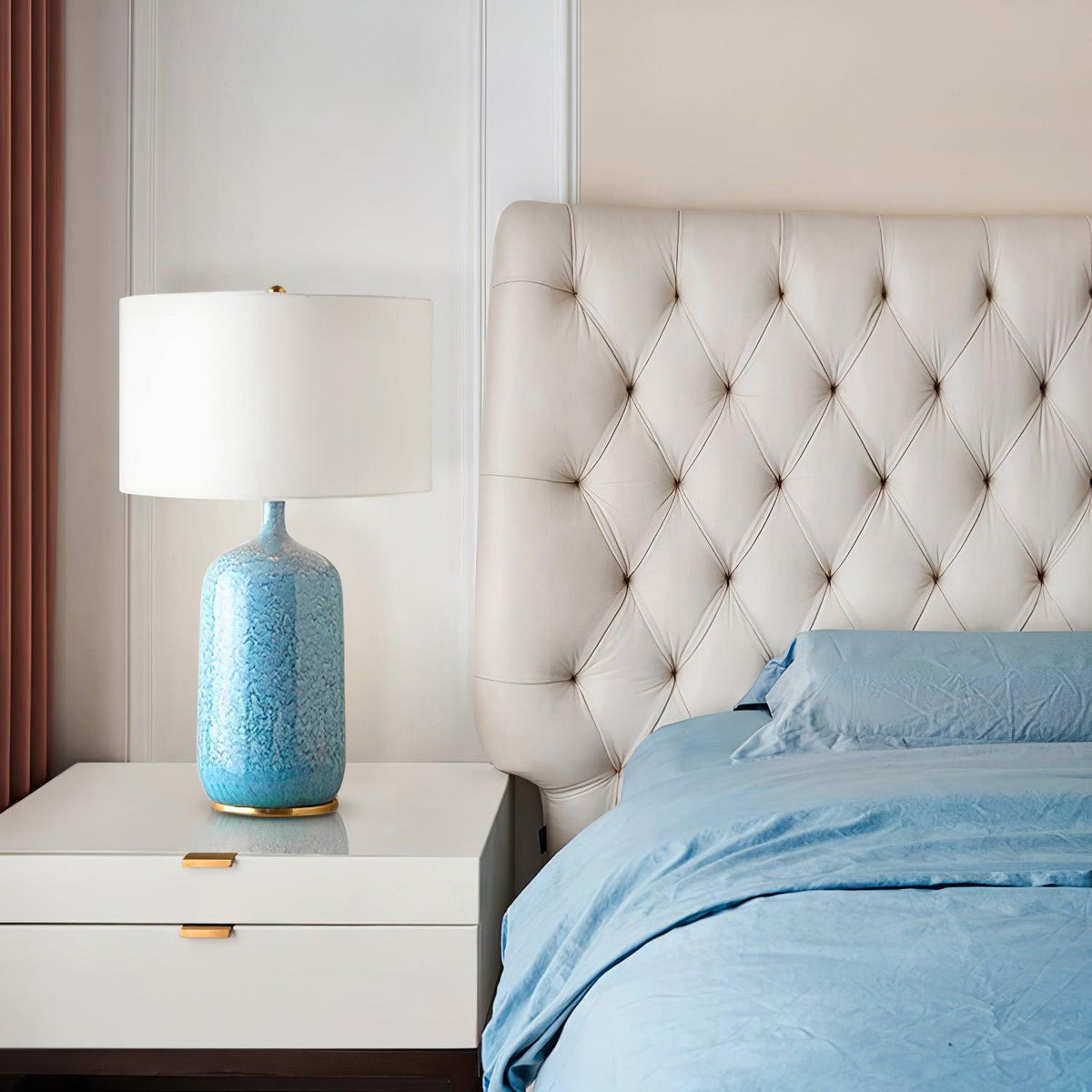 Vintare Fabric Ceramics Table Lamp