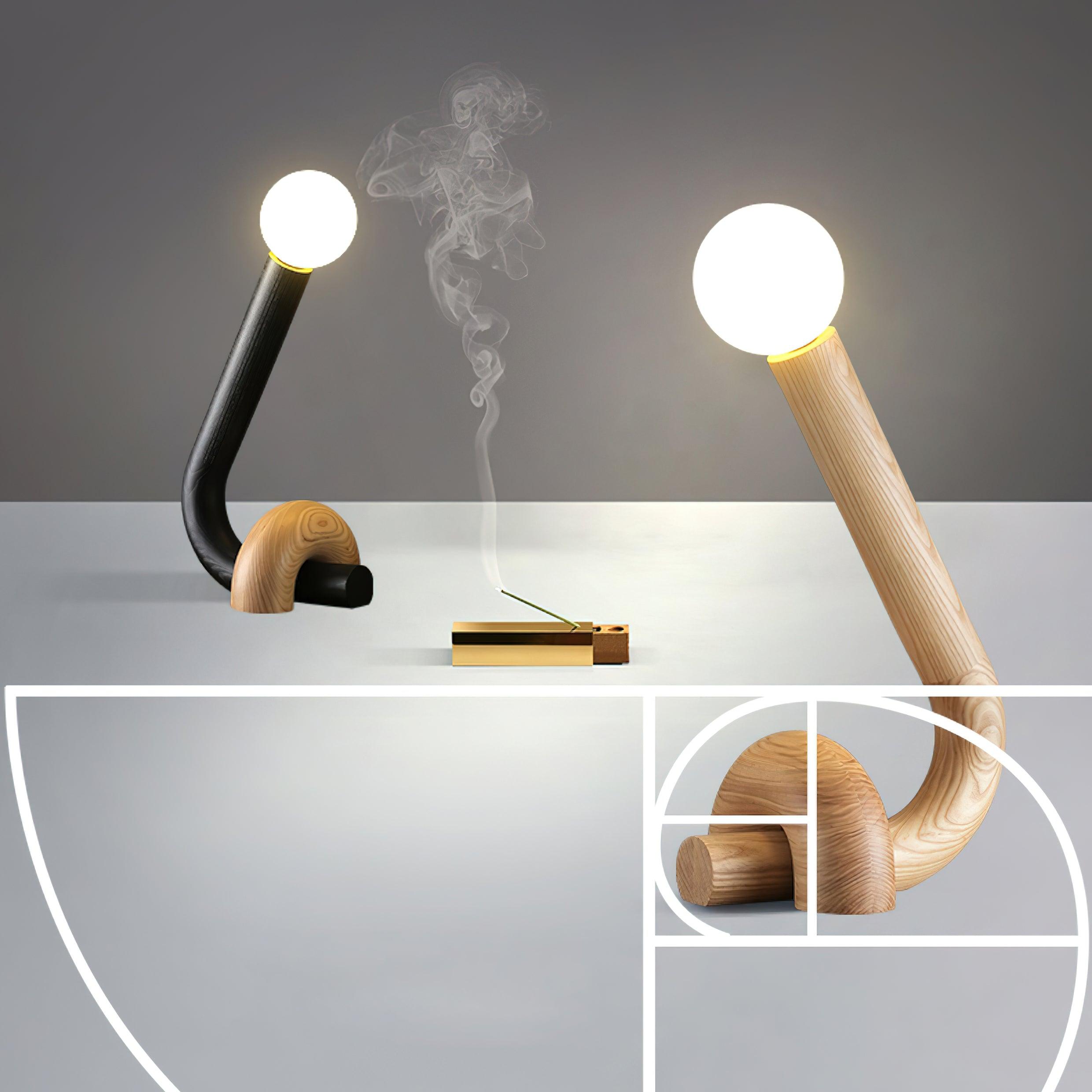 Arcus Fashion Wood Table Lamp