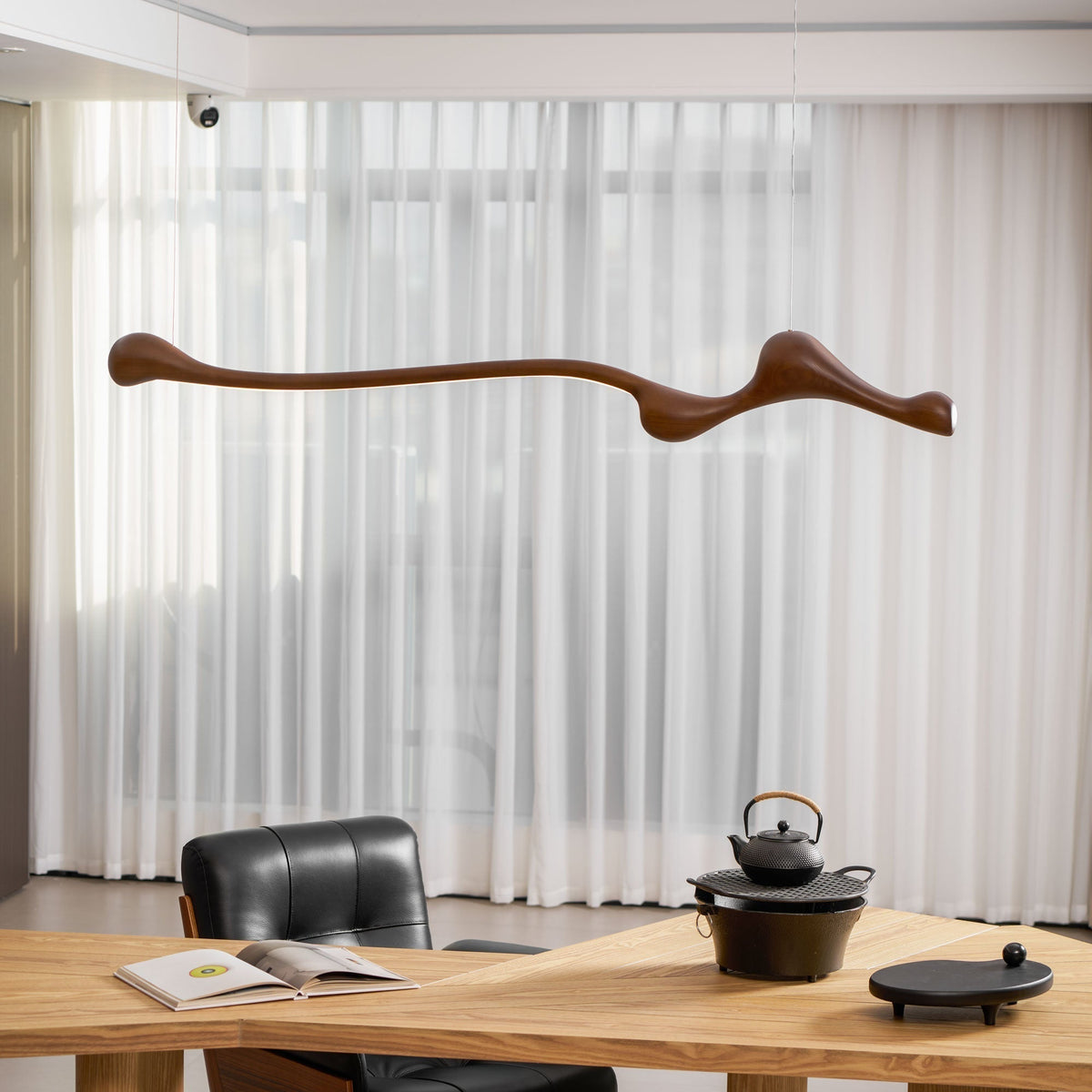 Alenor Wood Retro Pendant Lamp