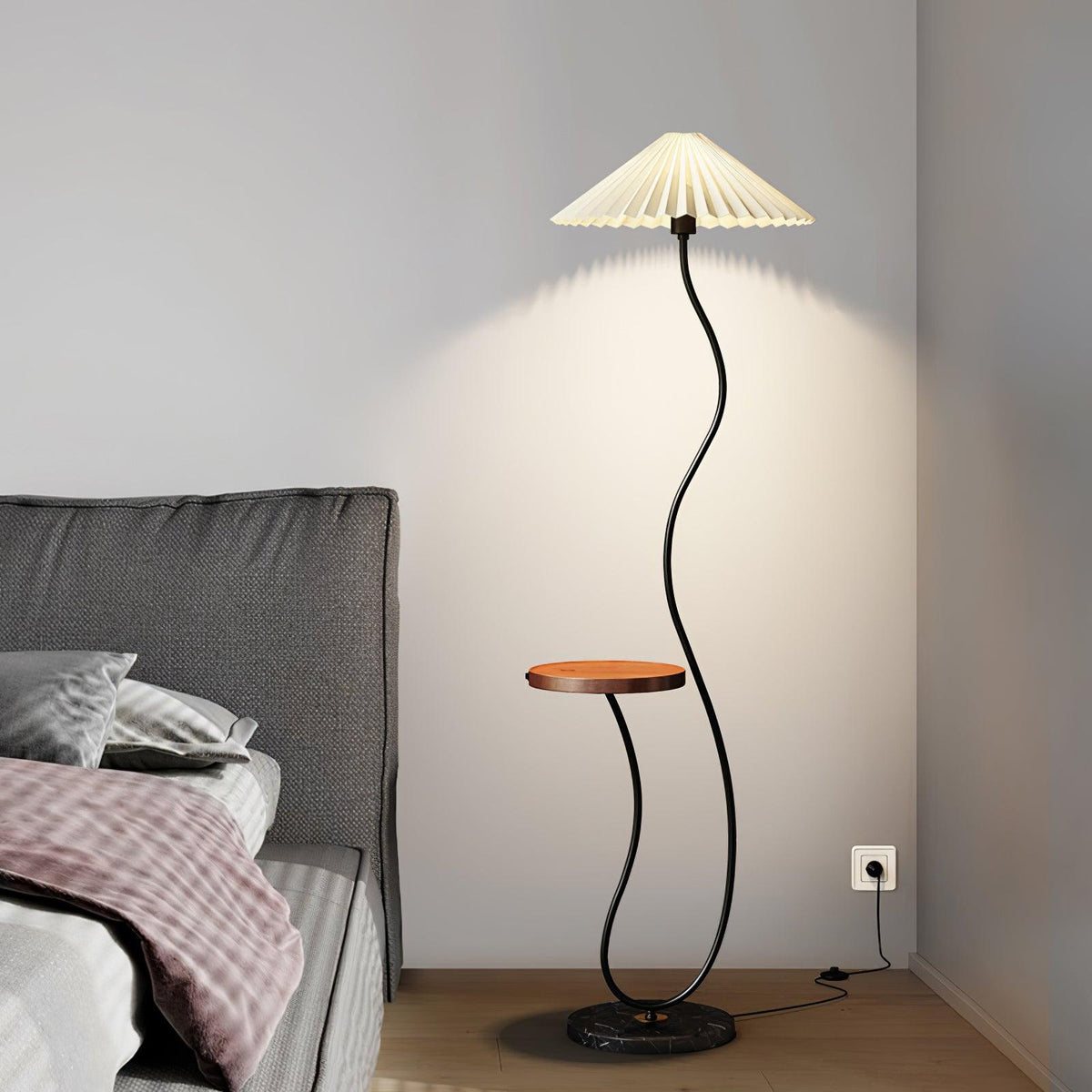 Ghel Minimalist Wood Floor Lamp