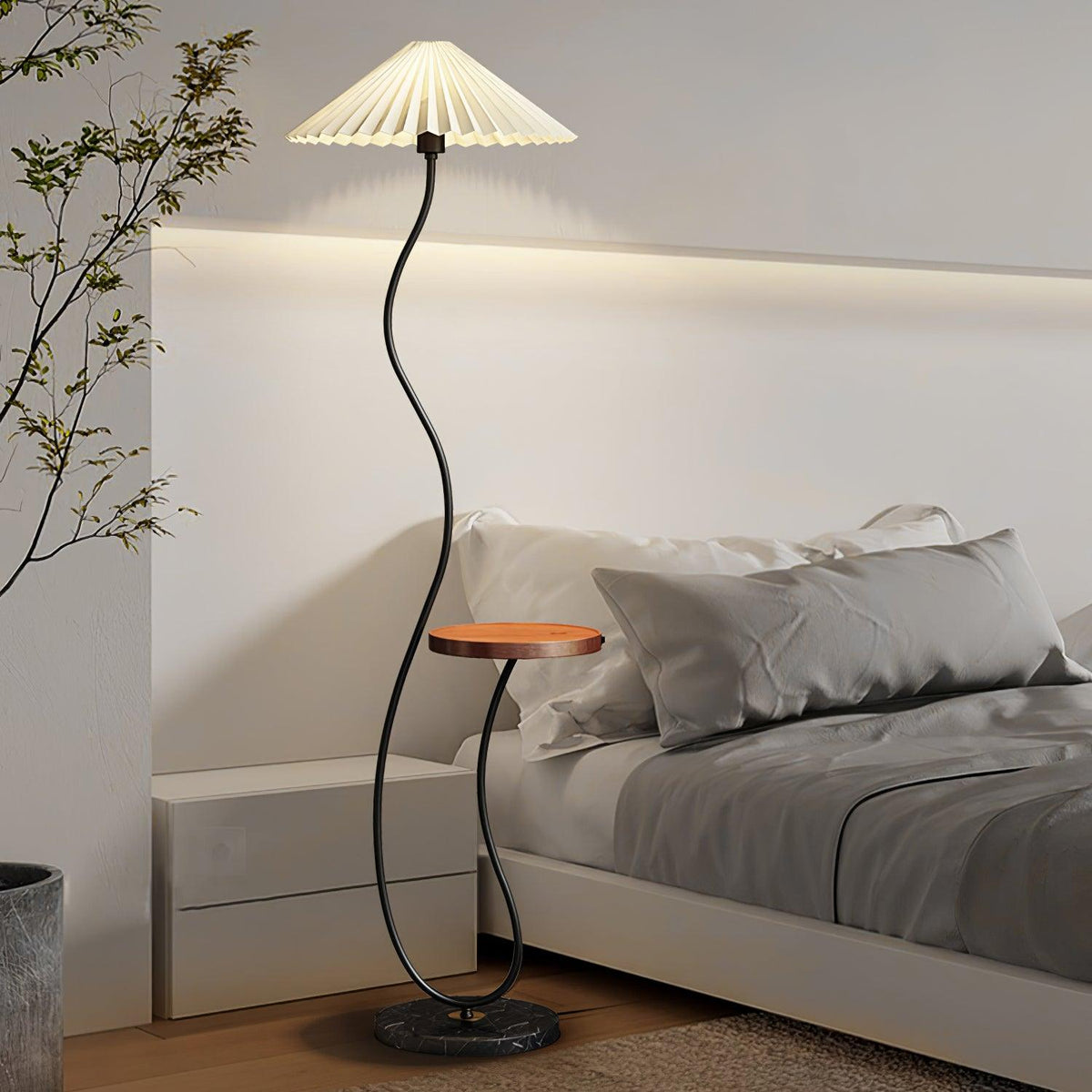 Ghel Minimalist Wood Floor Lamp