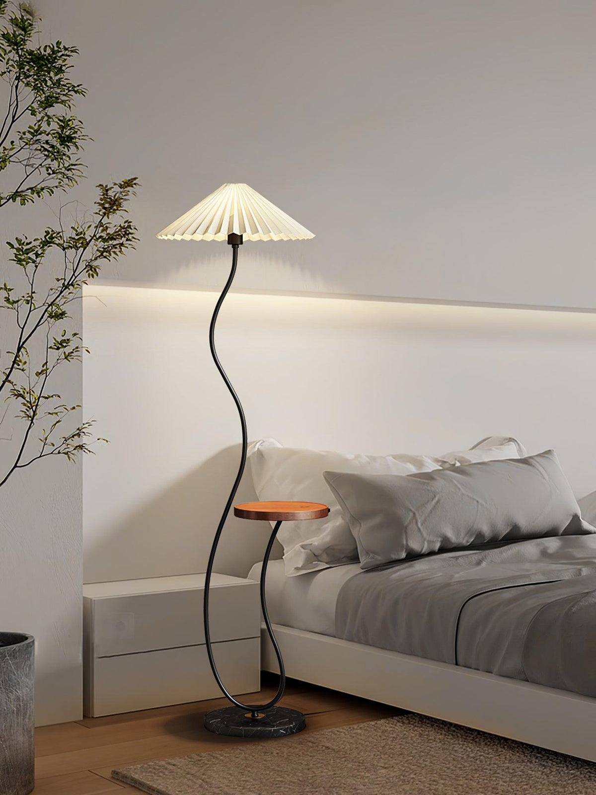 Ghel Minimalist Wood Floor Lamp